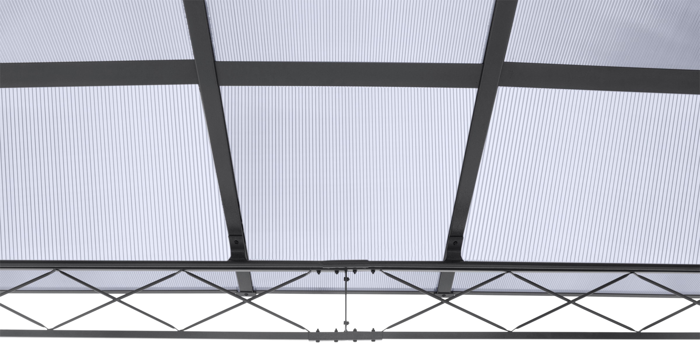 KONIFERA Pavillon »Nizza«, 360x300 cm, Stahlgestell, Polycarbonat-Dachplatten, inkl. Moskitonetze