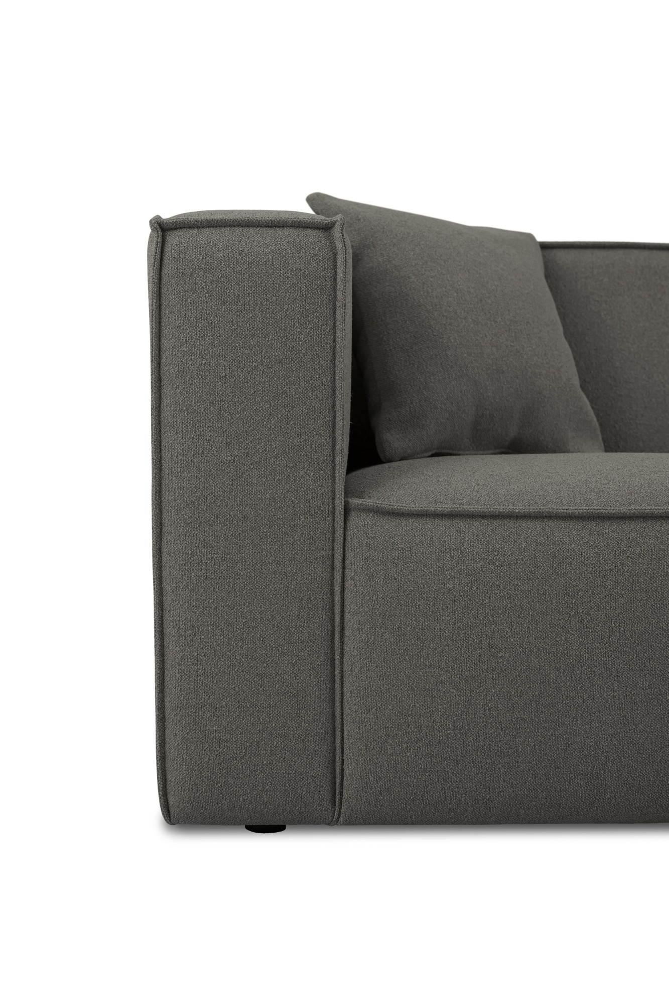 OTTO home Ecksofa »Tammie« Breite 312 cm, Webstoff fein, bodentief, mit Wellenunterfederung