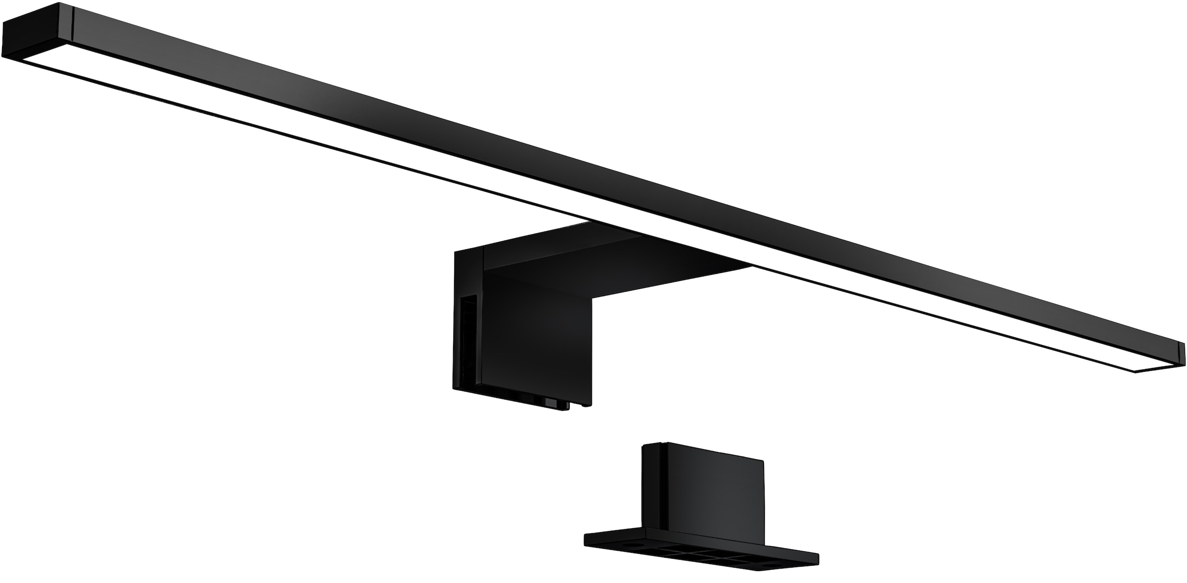 B.K.Licht Spiegelleuchte, Metall-Kunststoff, schwarz, Inkl. LED Platine, 8 günstig online kaufen