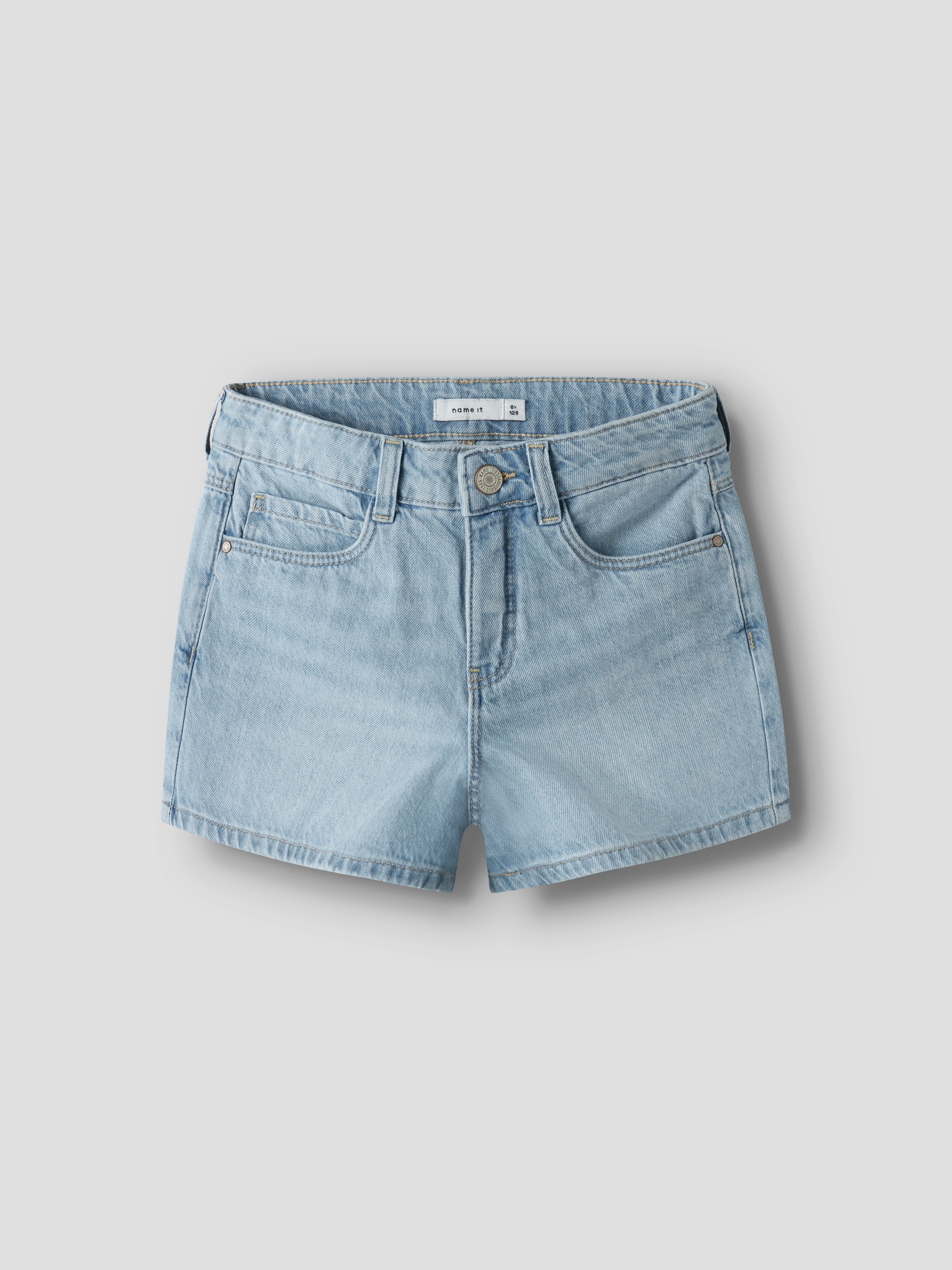 Name It Jeansshorts »NKFROSE MOM DNM SHORTS 1141-MJ NOOS« Baumwolle, high waist, Used Look
