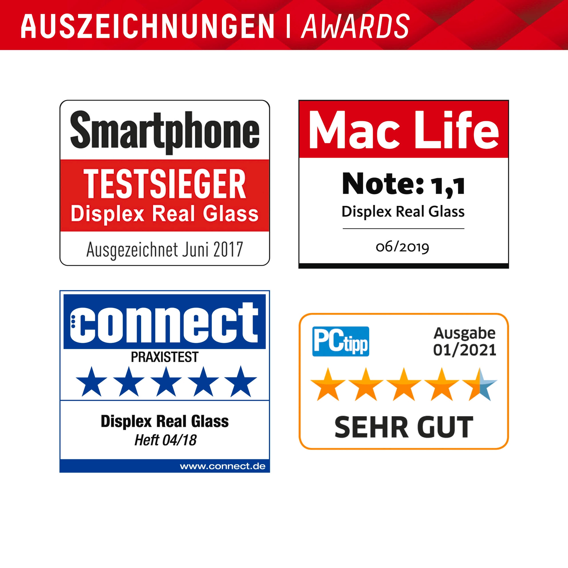Displex Displayschutzglas »Real Glass + Case Set«, für Google Pixel 8 Pro, Displayschutzfolie Displayschutz Rundumschutz 360 Grad splitterfest