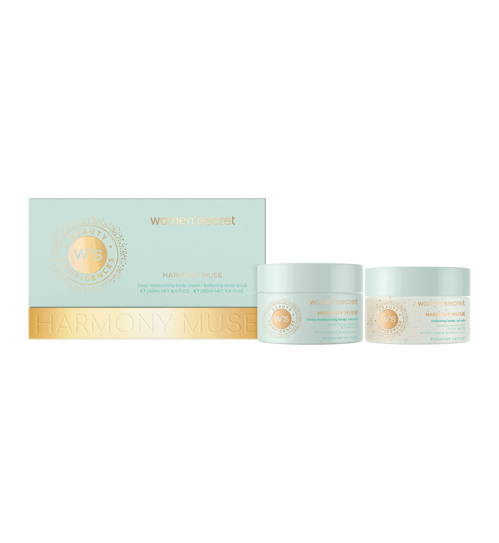 women'secret Duft-Set »Giftset - S - Harmony Muse« Set, 2 B.Cream 250ml + B.Scrub 200ml
