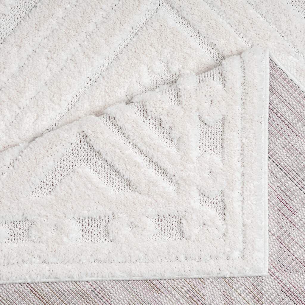 Carpet City Hochflor-Teppich »FOCUS777«, rechteckig, 20 mm Höhe, Boho-Teppich, Hochtief-Muster/ 3D-Effekt, für Wohnzimmer, Schlafzimmer