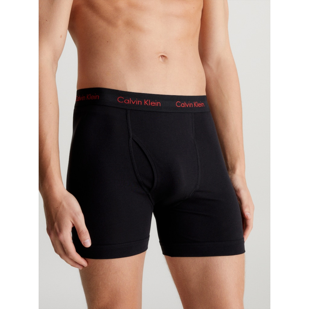 Calvin Klein Underwear Boxershorts »BOXER BRIEF 3PK«, (Packung, 3 St., 3er), mit praktischem Eingriff