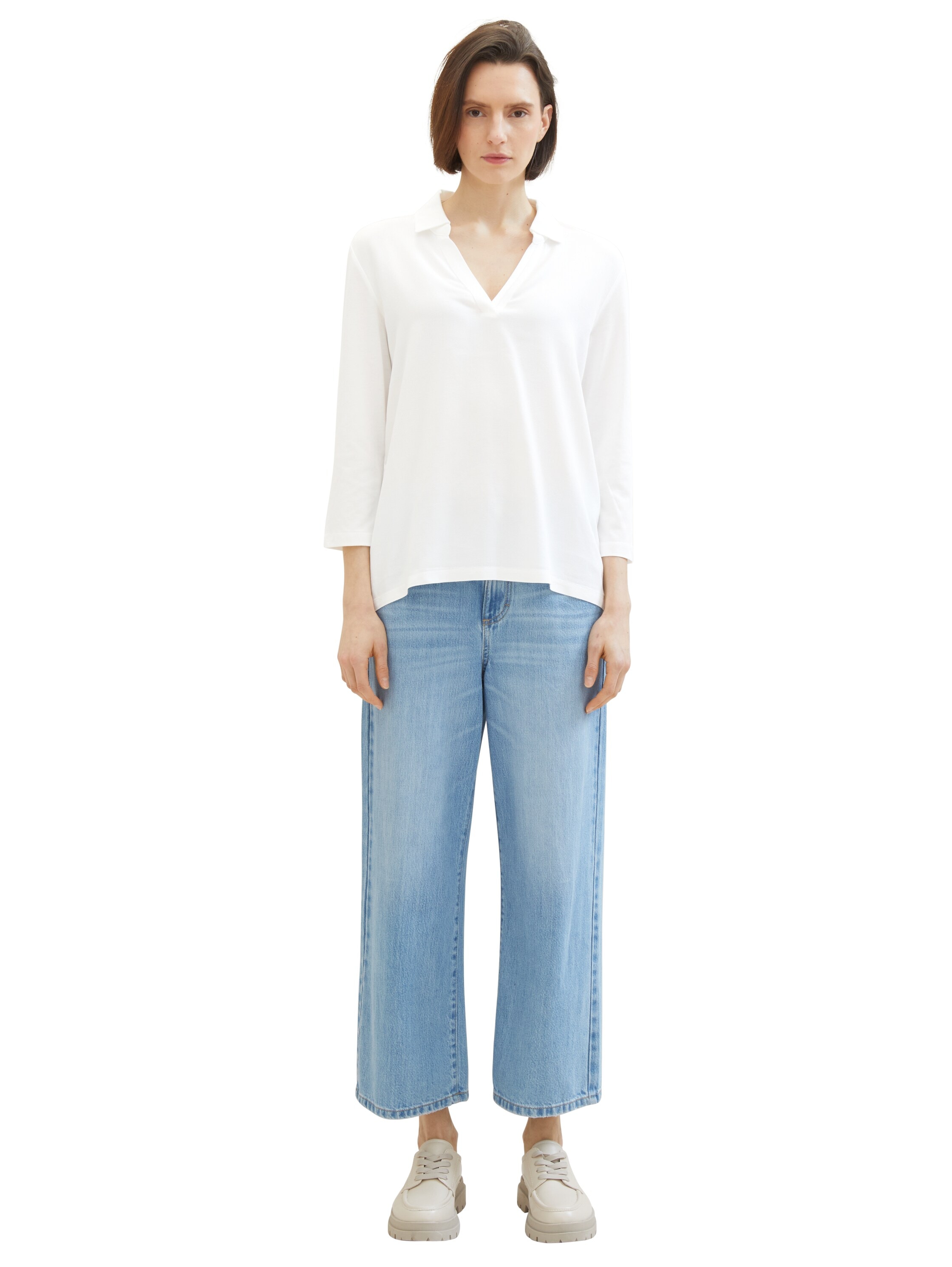 TOM TAILOR Langarmshirt, mit Polokragen