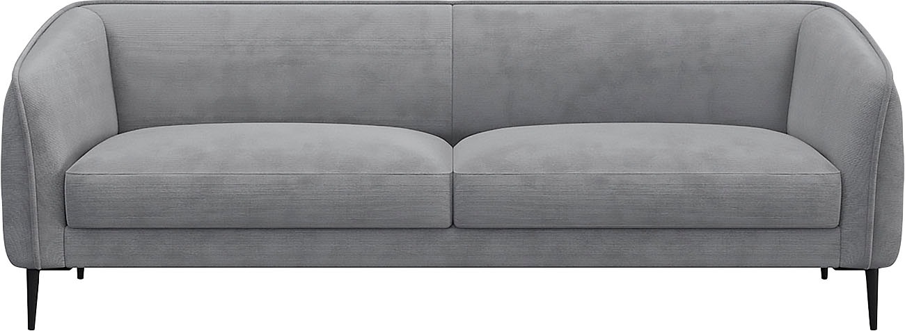FLEXLUX 3-Sitzer »Belle Designsofa, Couch, bequem durch Kaltschaum im Sitz« günstig online kaufen