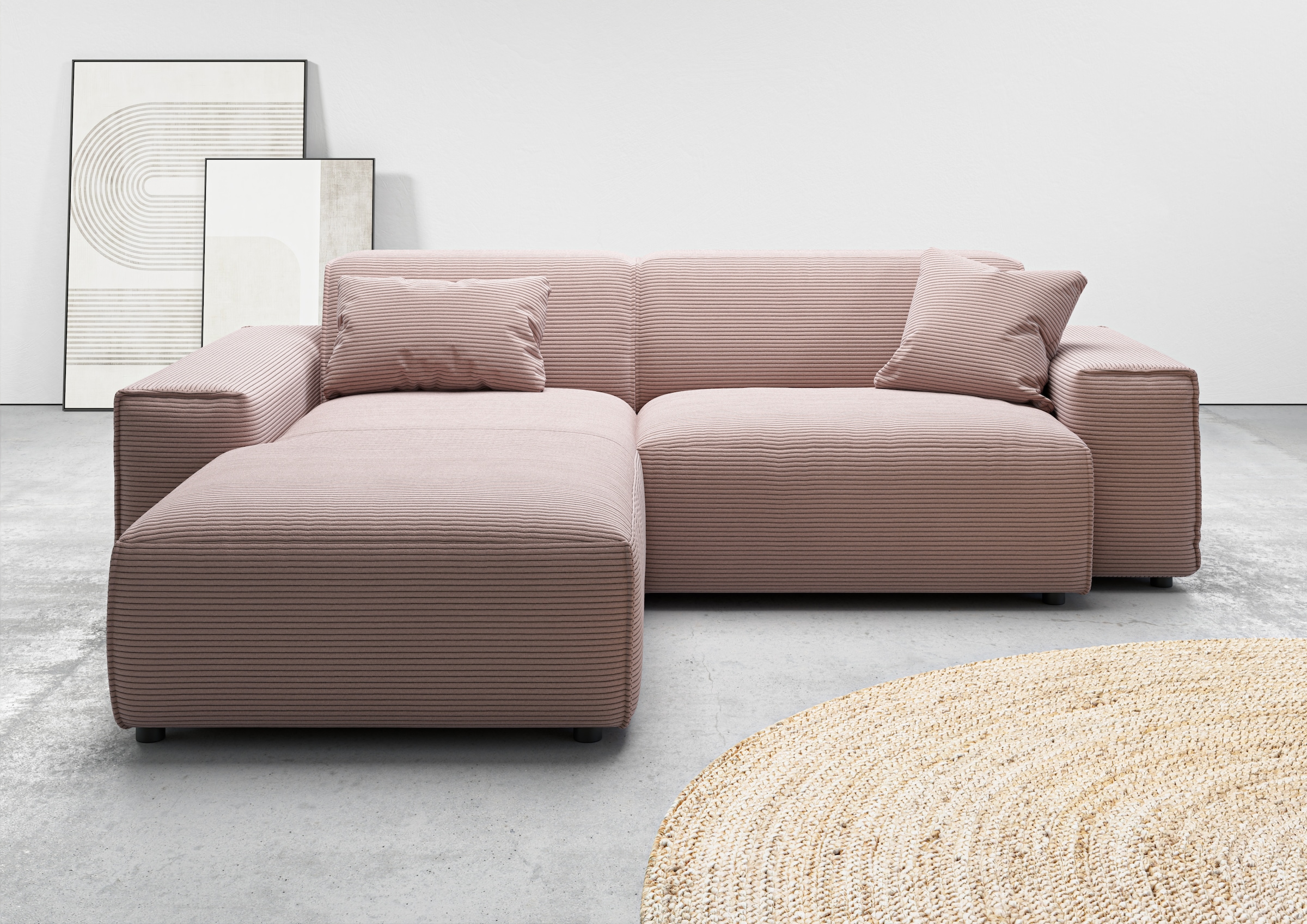 Home affaire Ecksofa »Glimminge L-Form auch in Breitcord, Feincord + Easy c günstig online kaufen