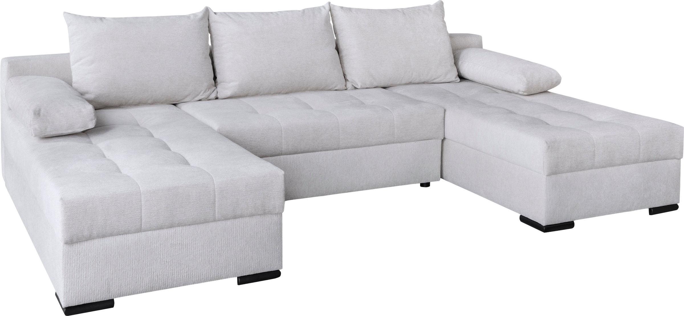 OTTO home Wohnlandschaft »U-Form Home System« 2 Ottomanen,Bonnelfederkern, Schlaffunktion