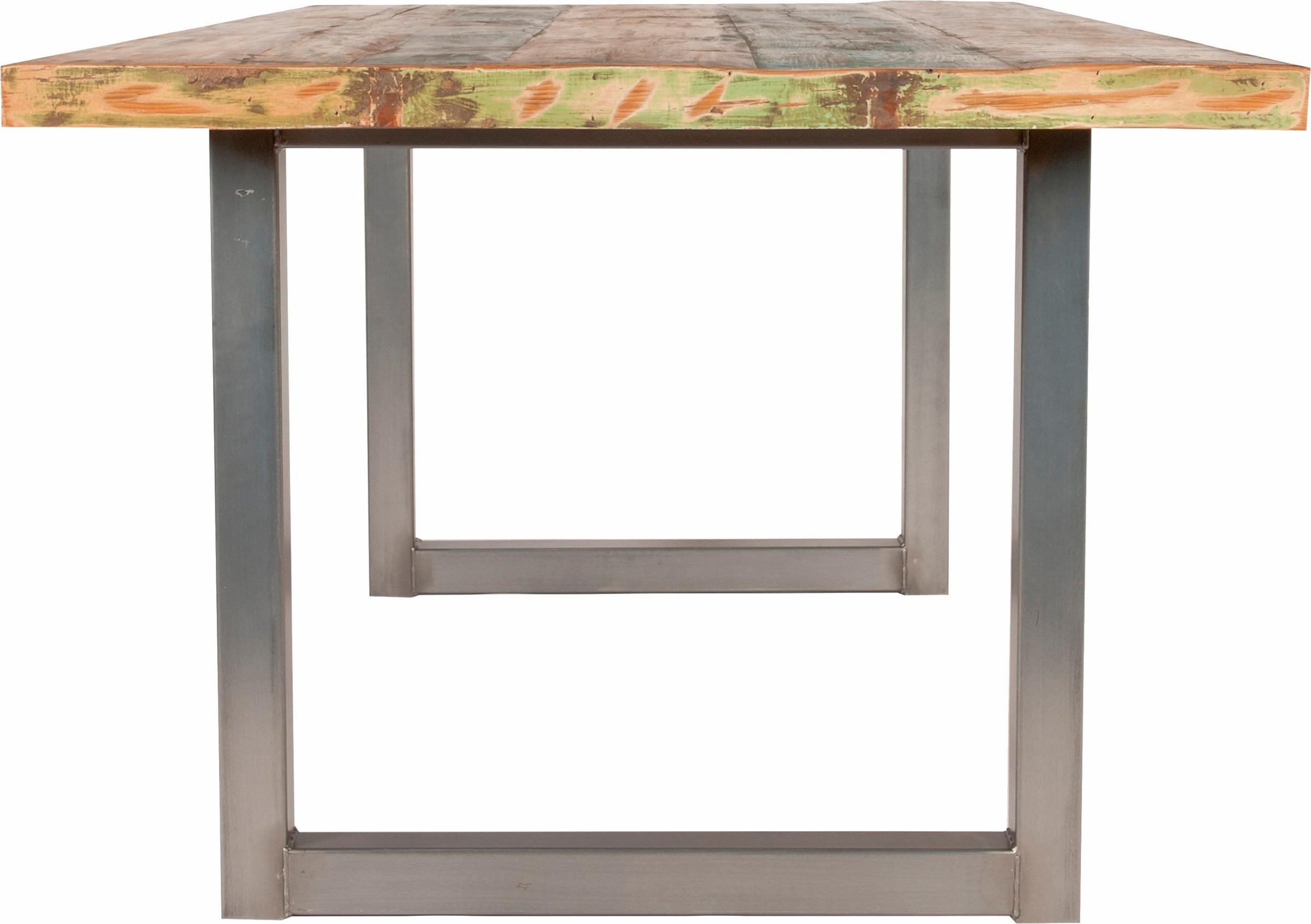 SIT Esstisch »Tops«, aus recyceltem Altholz und Metall, Shabby Chic, Vintage