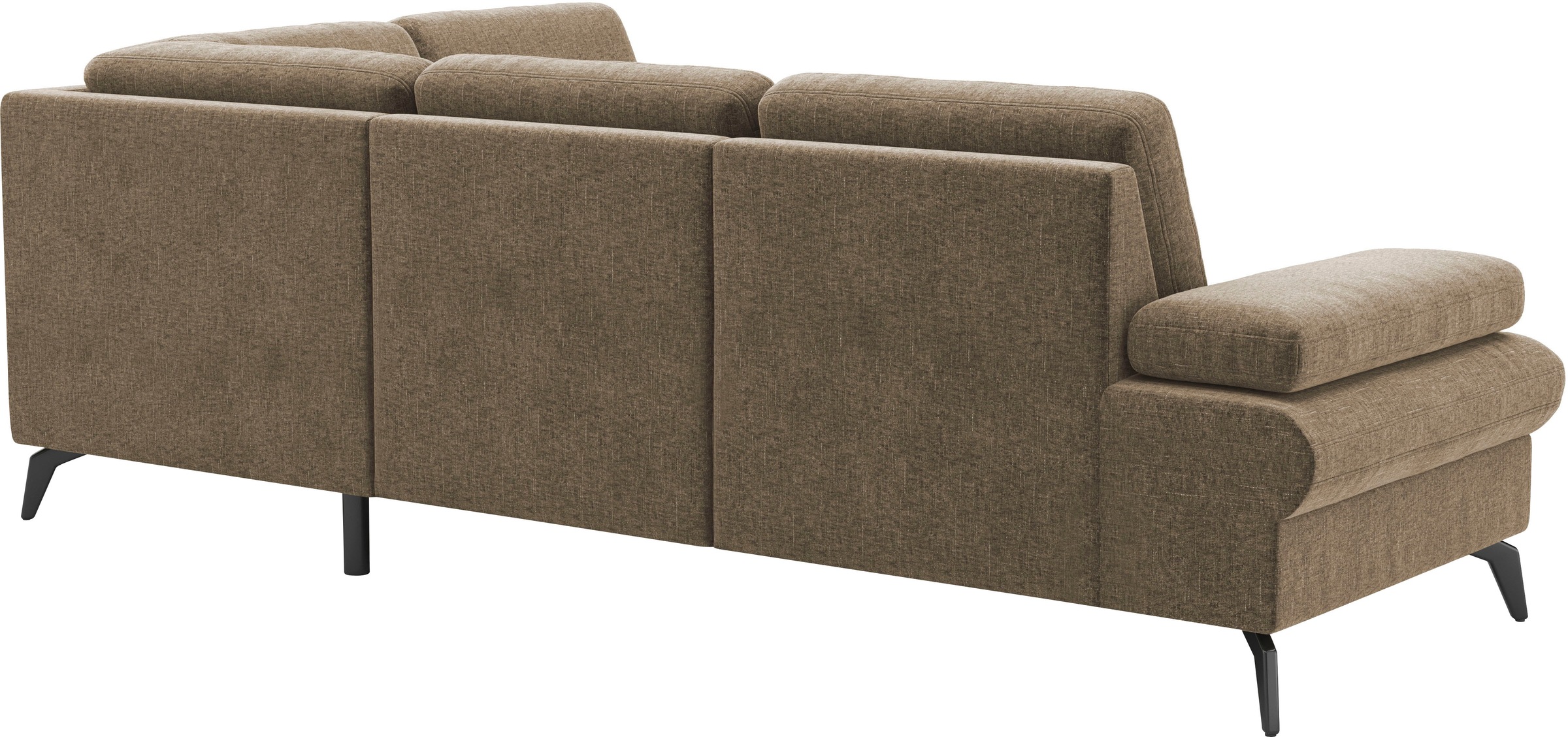 sit&more Ecksofa »Morris Jubi L-Form«, inkl. Armteilfunktion und 1 Zierkissen, wahlweise mit Bettfunktion