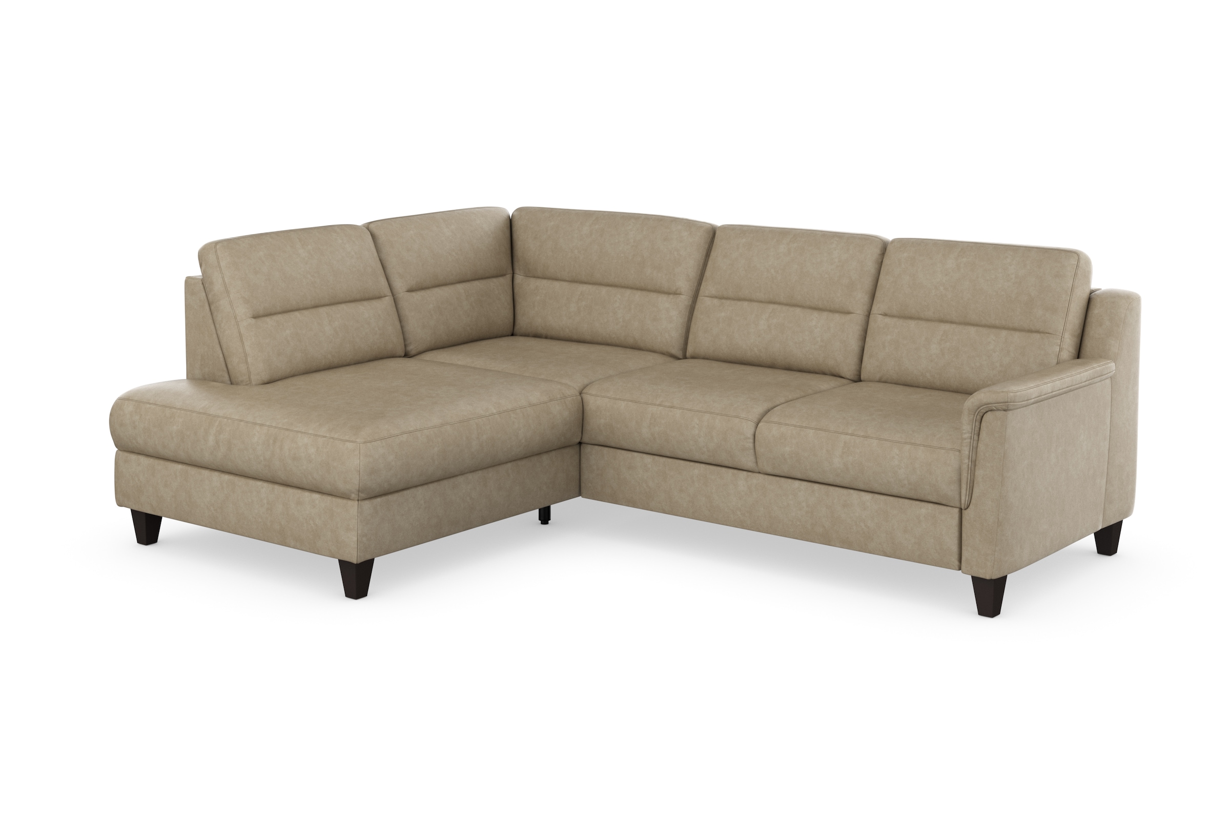 sit&more Ecksofa »Farö L-Form«, inklusive Federkern, wahlweise mit Bettfunktion und Bettkasten