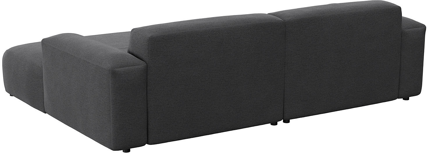 FLEXLUX Ecksofa »Lucera Chaislongue rechts oder links, L-Form, bequem«, modern & anschmiegsam, Kaltschaum, Stahl-Wellenunterfederung