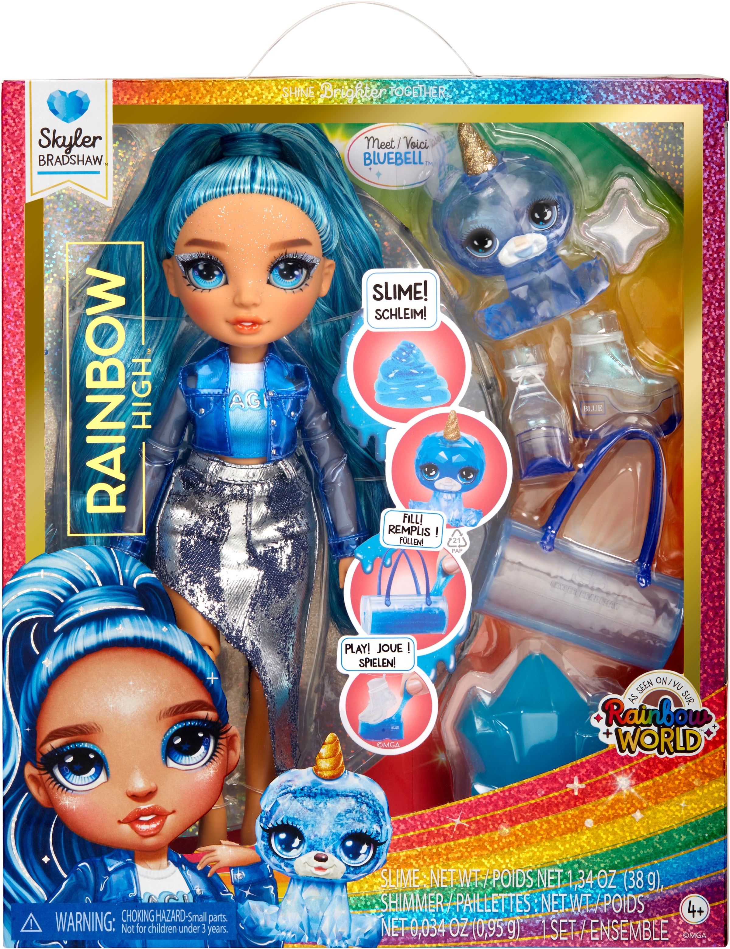 RAINBOW HIGH Anziehpuppe »Classic Rainbow Fashion Doll - Skyler (blue)«