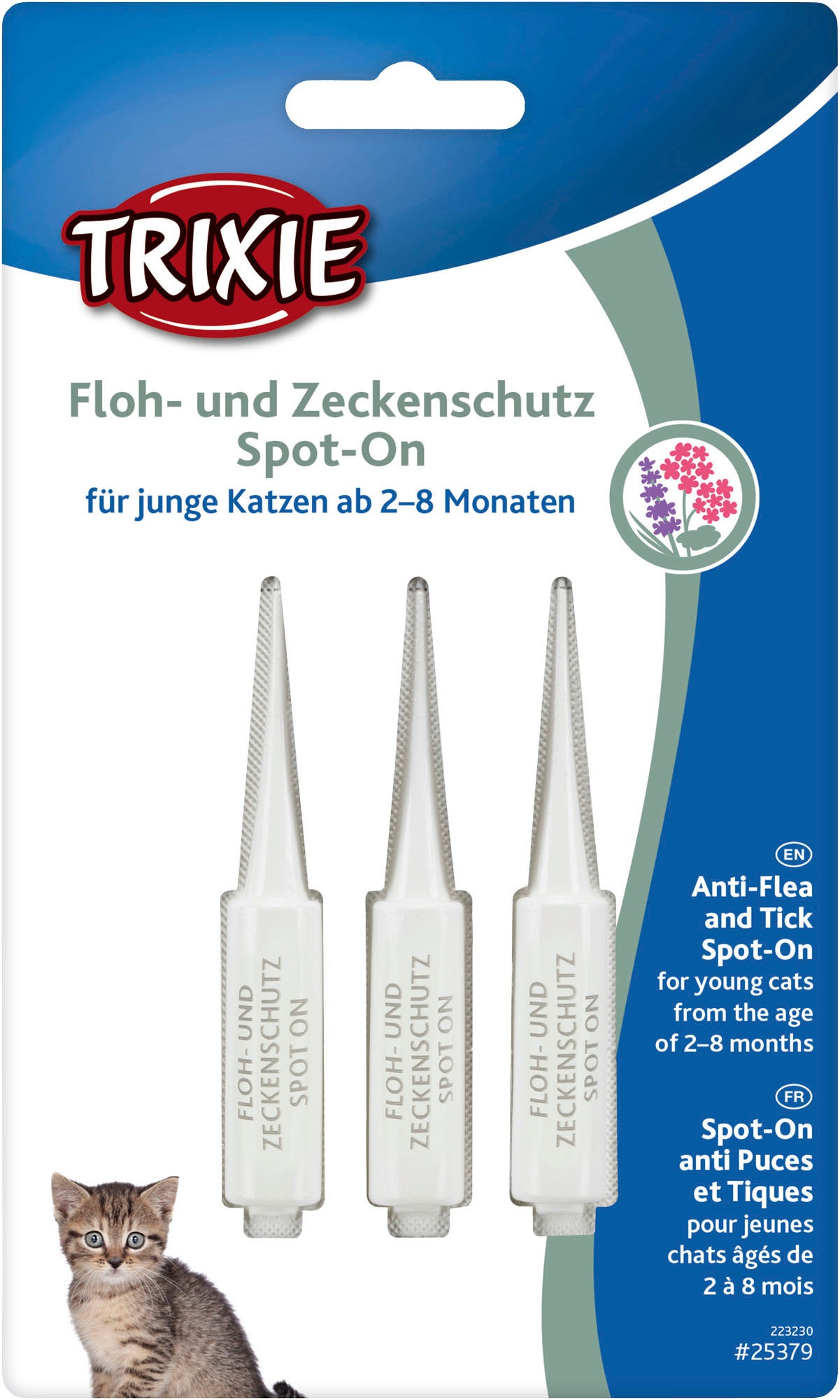 Bild von TRIXIE Fellpflege »Floh- und Zeckenschutz Spot-On«, (Set, 2 St.), für Katzen ab 2-8 Monate