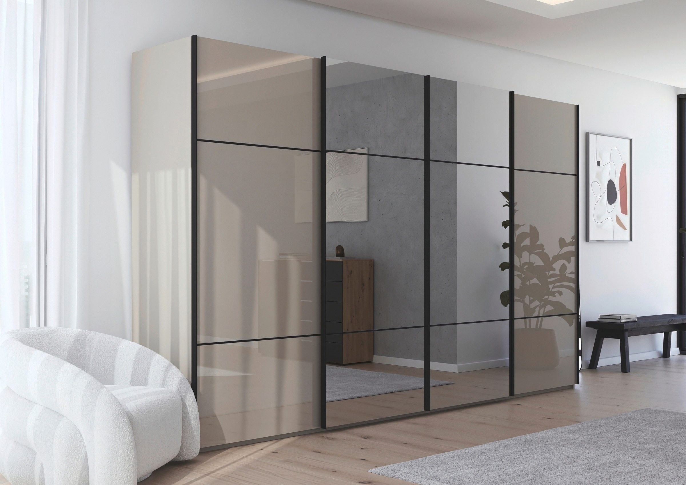 rauch Schwebetürenschrank »Kleiderschrank Schrank Garderobe Schlafzimmersch günstig online kaufen