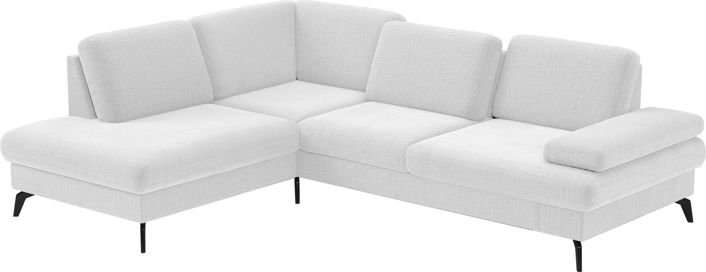 sit&more Ecksofa »Morris L-Form, inkl. Sitztiefenverstellung«, wahlweise mit Armteilverstellung, Bettfunktion & Bettkasten