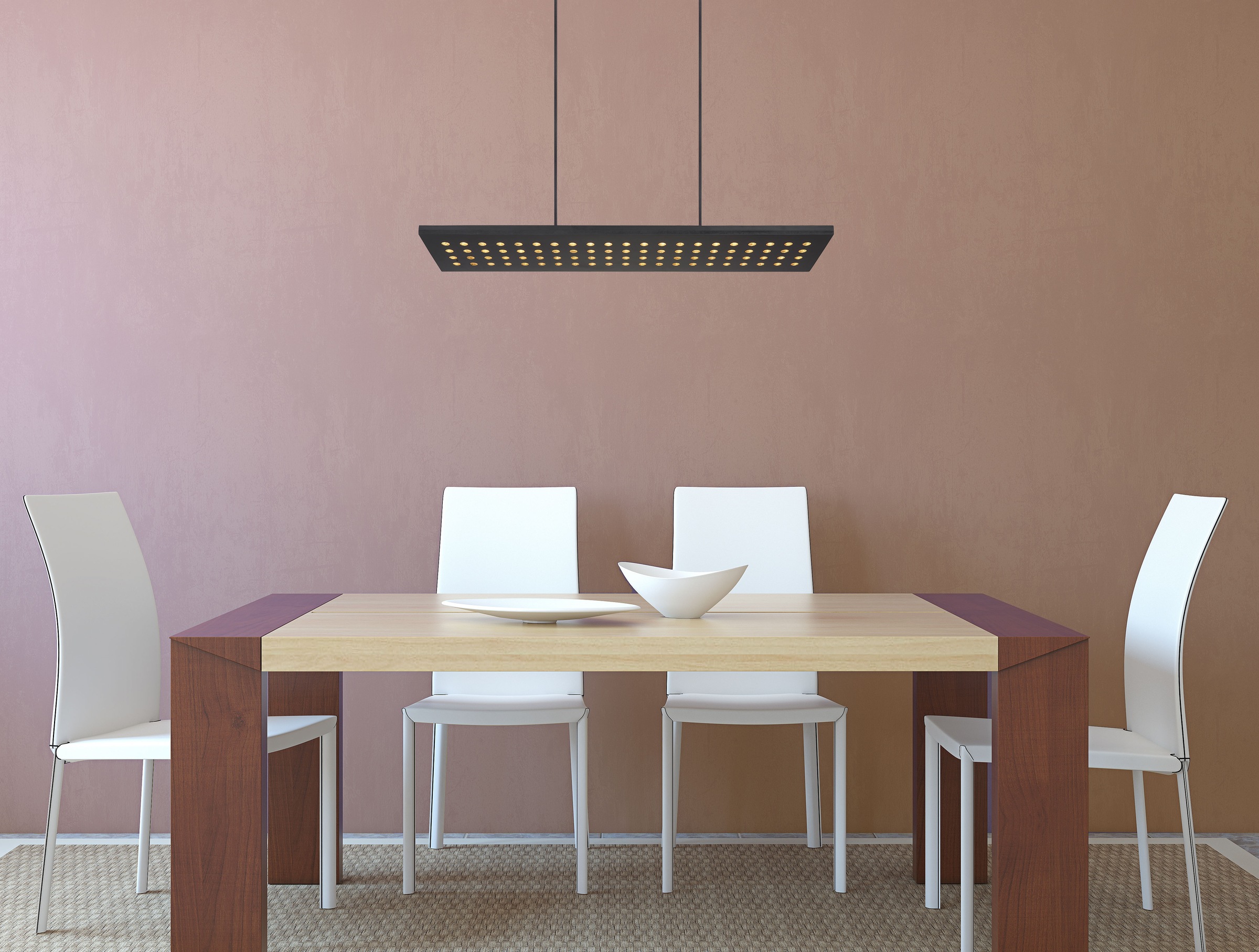 GLOBO LIGHTING LED Pendelleuchte »DOLORES«, Leuchtmittel LED-Modul | LED fest integriert, Hängelampe/Hängeleuchte/Wohnzimmer/Esstisch/elegant