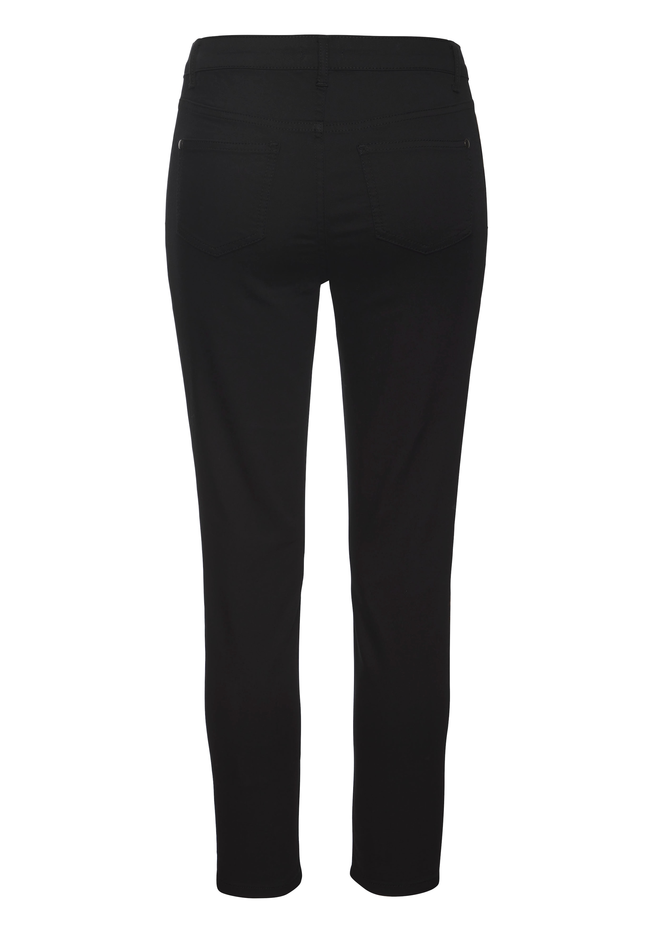 LASCANA 7/8-Jeggings, mit Animalprint seitlich, elastische Skinny Jeans aus Baumwoll-Mix
