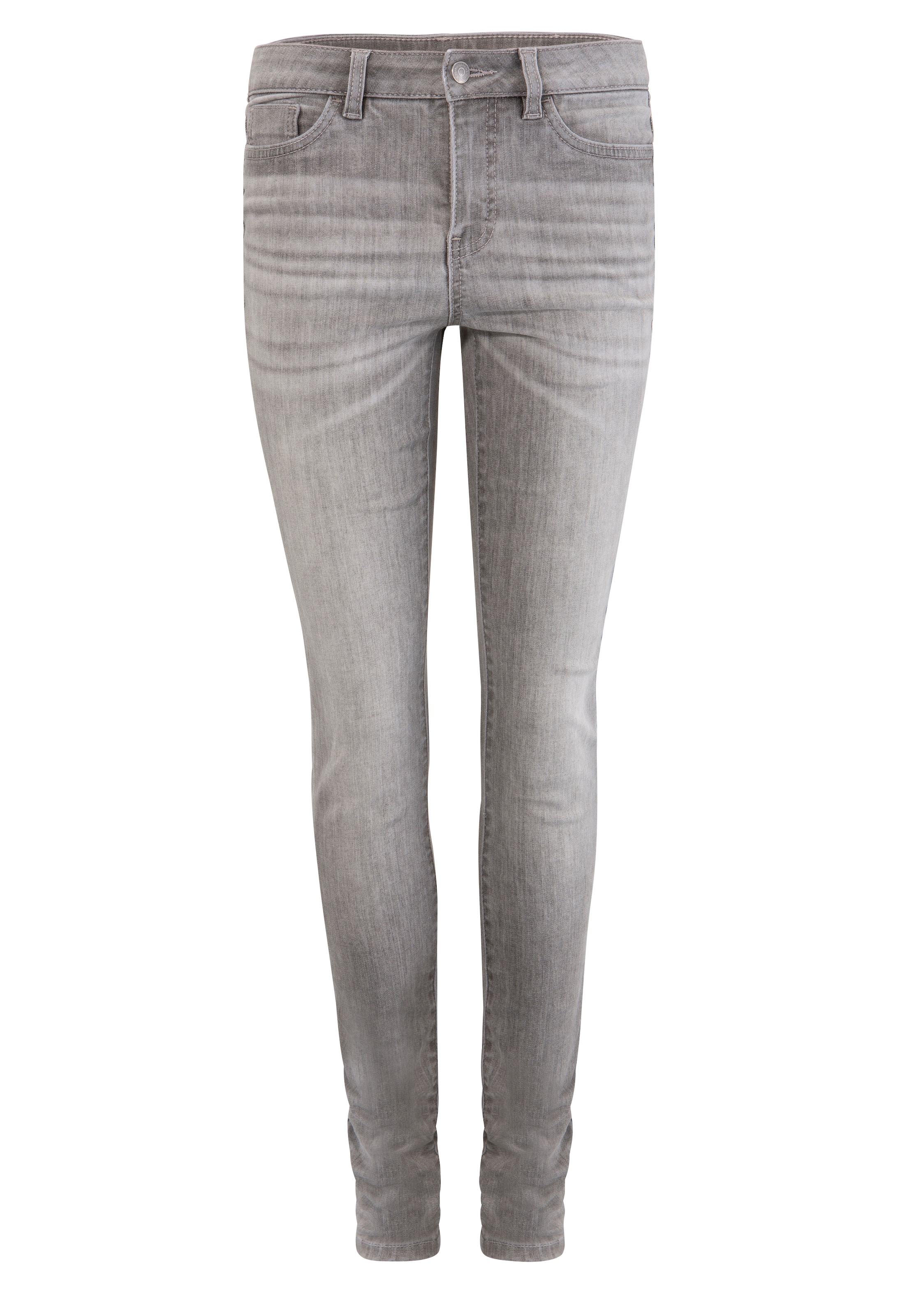 KangaROOS 5-Pocket-Jeans »SUPER SKINNY HIGH RISE«, knöchellang, mit Used-Optik, hohe Leibhöhe