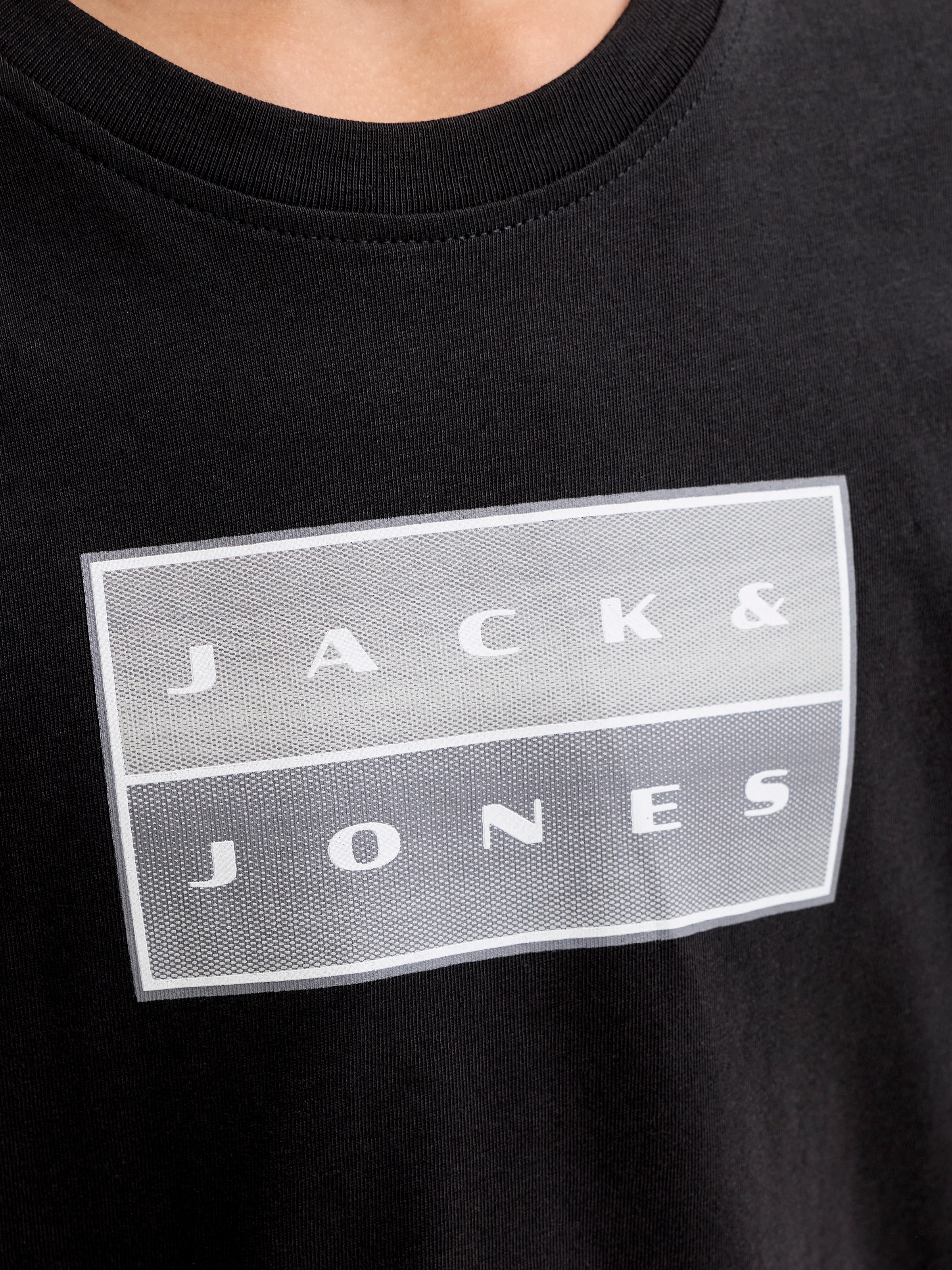 Jack & Jones Junior »JCOFUSION DOTS PRINT TEE SS CN JNR« Baumwolle, normal geschnitten
