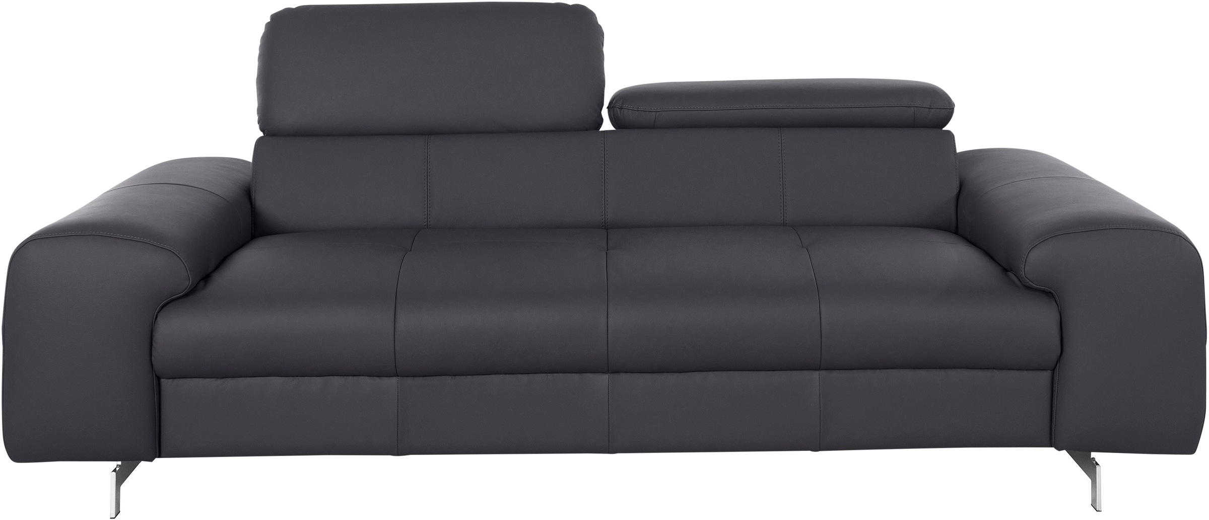 COTTA 3-Sitzer »Chef«, Big-Sofa mit Kopfteilverstellung, edle Metallkufen günstig online kaufen