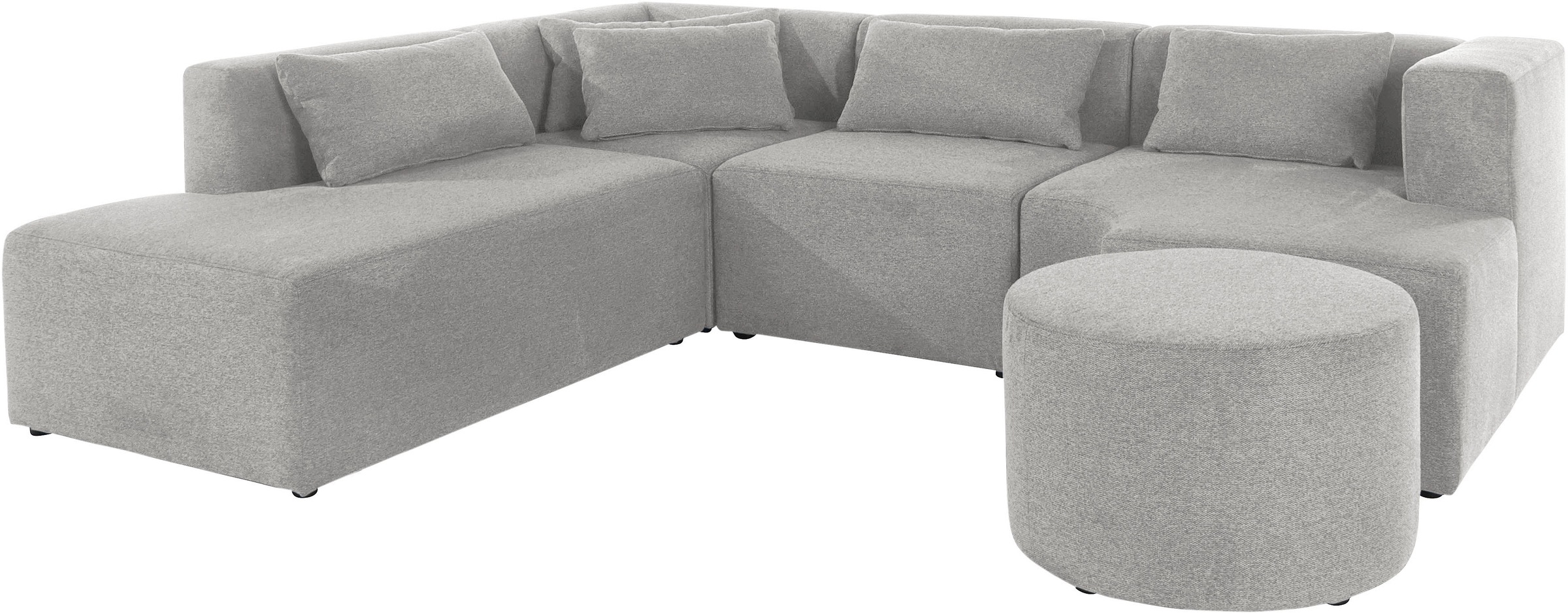 Leonique Ecksofa »Alexane L-Form«, zusammengesetzt aus Modulen, in vielen Bezugsqualitäten und Farben.