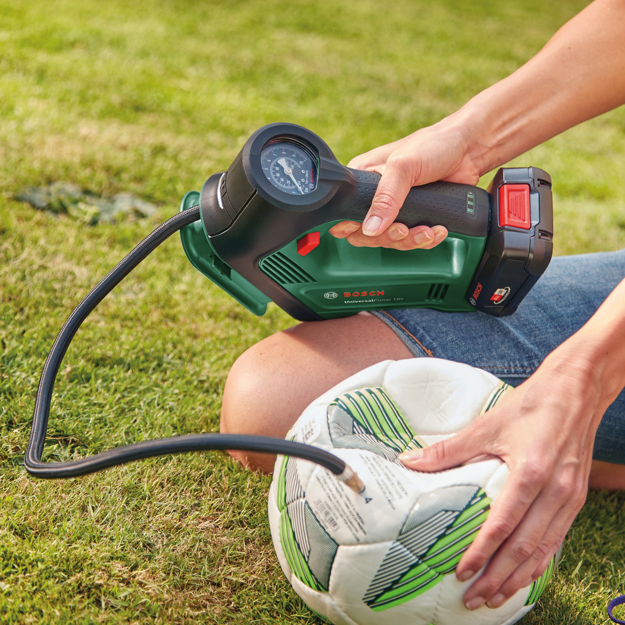 Bosch Home & Garden Akku-Handkompressor »Power for ALL 18V Akku-System Druckluftpumpe »UniversalPump 18V««, Power for ALL 18V Akku-System, ohne Akku und Ladegerät