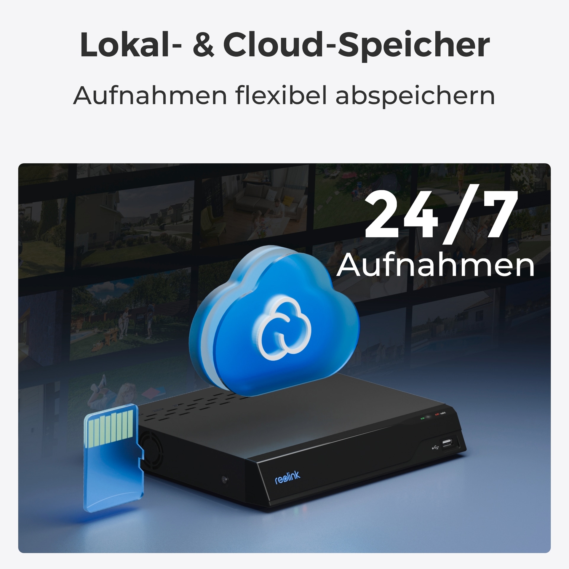 Reolink Überwachungskamera »E Series E540 - 5MP Wi-Fi Überwachungskamera Aussen mit Auto-Tracking«, Außenbereich, Personen-/Fahrzeug-/Tiererkennung, Pan & Tilt, 3X optischer Zoom