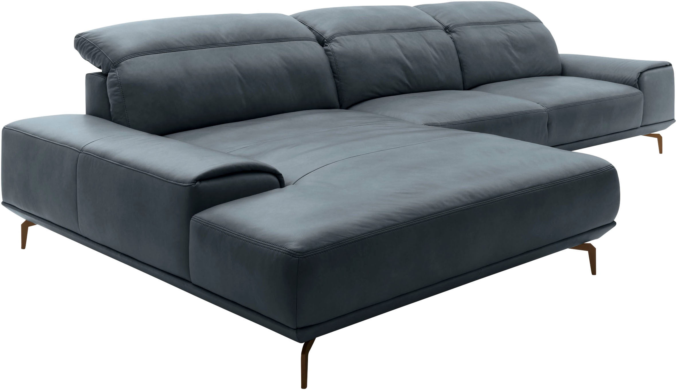 Musterring Wohnlandschaft »MR 2490«, Bronze-Fuß Sitzhöhe 46cm, wahlweise mit Funktionen, Maße 342 x 207 cm