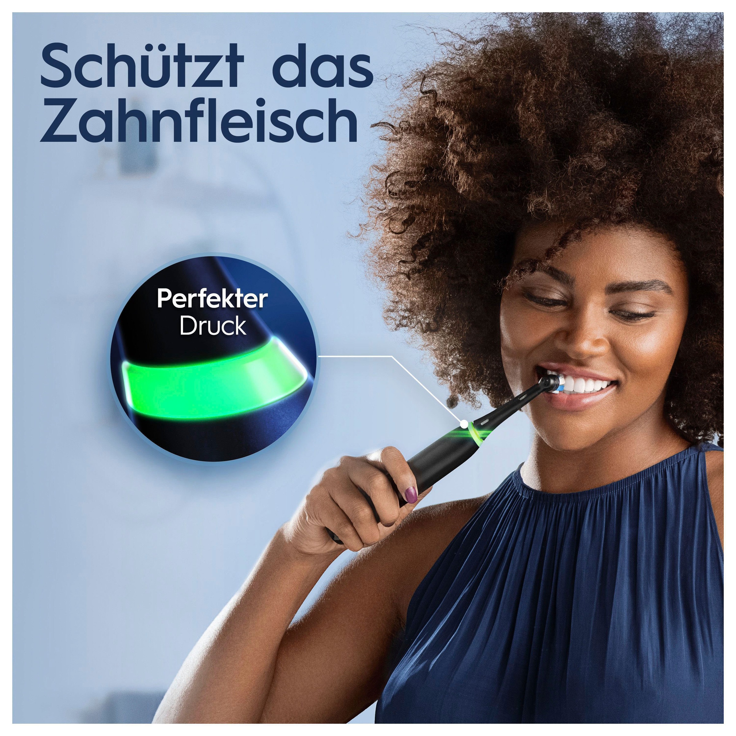 Oral-B Elektrische Zahnbürste »iO 5 Duopack«, 2 St. Aufsteckbürsten, mit  Magnet-Technologie, LED-Anzeige, 5 Putzmodi, Reiseetui kaufen