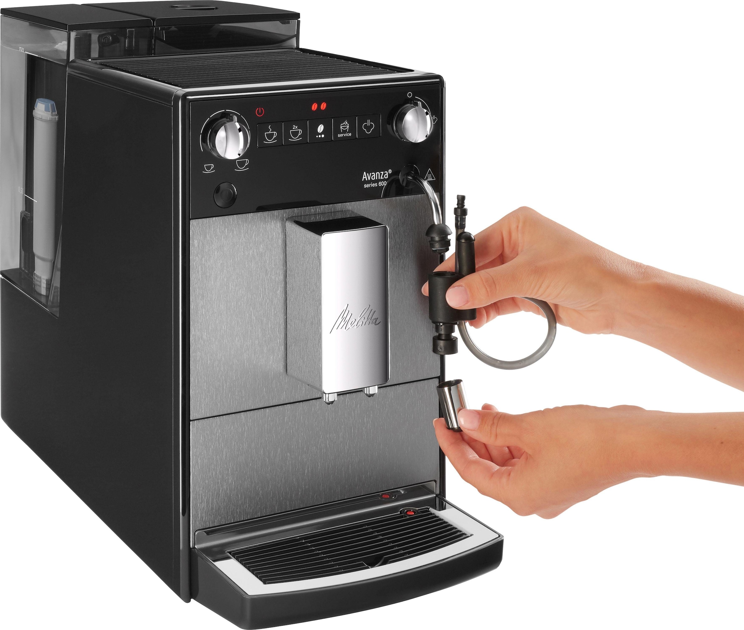 8. Bild von Melitta Kaffeevollautomat »Avanza® F270-100 Mystic Titan«, Kompakt, aber XL Wassertank & XL Bohnenbehälter, Milchschaum-System