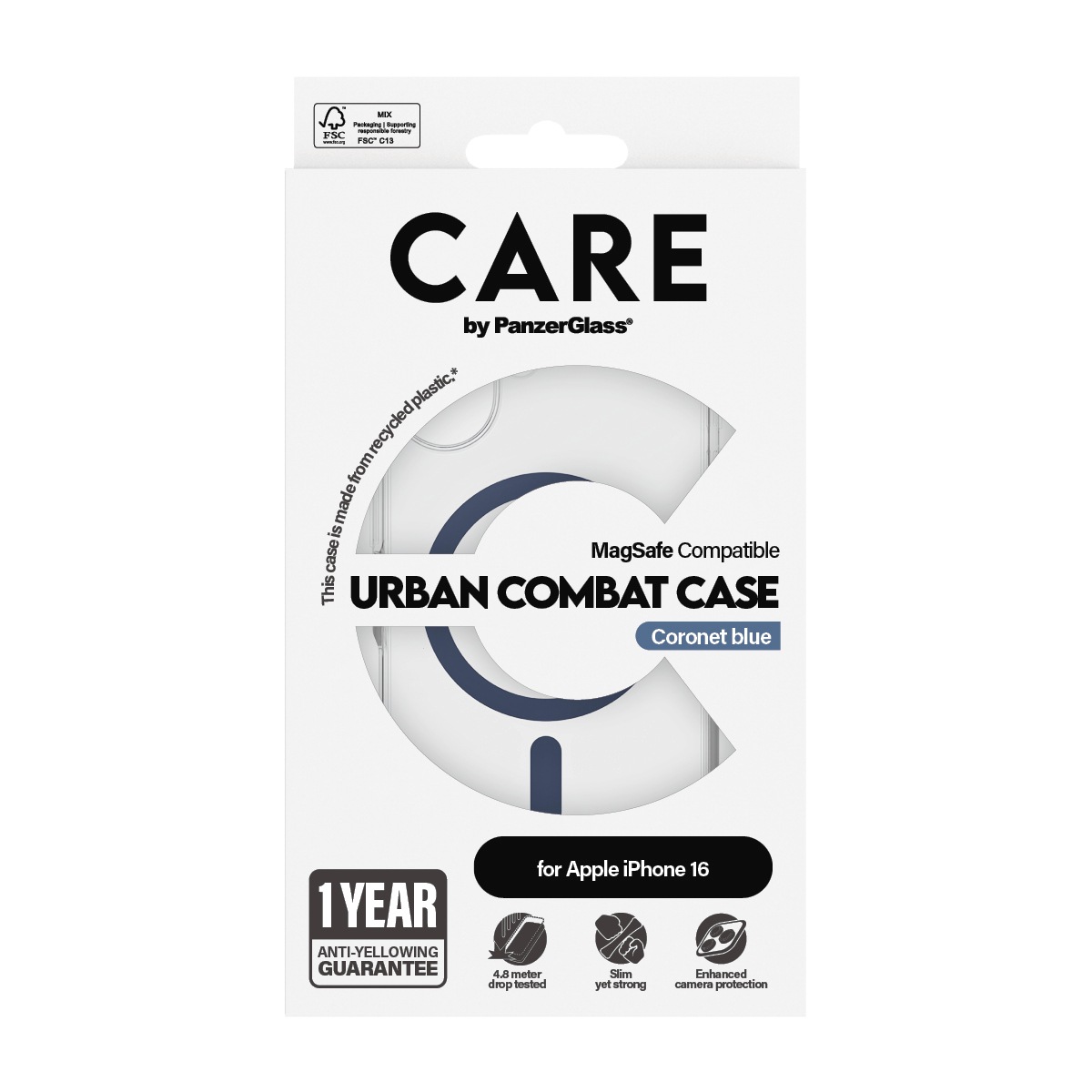 CARE by PanzerGlass Handyhülle »Urban Combat Case für Apple iPhone 16«, Backcover, Schutzhülle, Handyschutzhülle, Case, Schutzcase, stoßfest