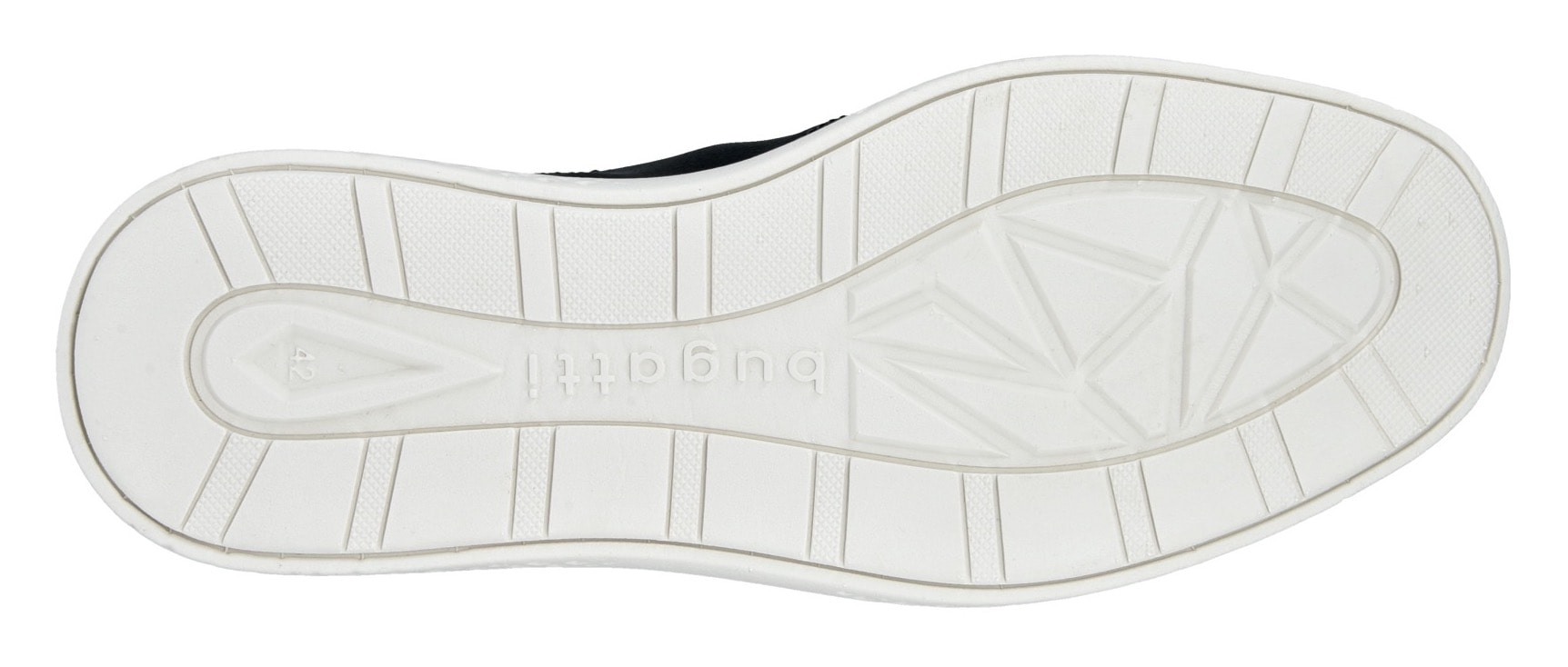 bugatti Slip-On Sneaker, Halbschuh, Freizeitsneaker mit Perforation, elastische Schnürsenkel