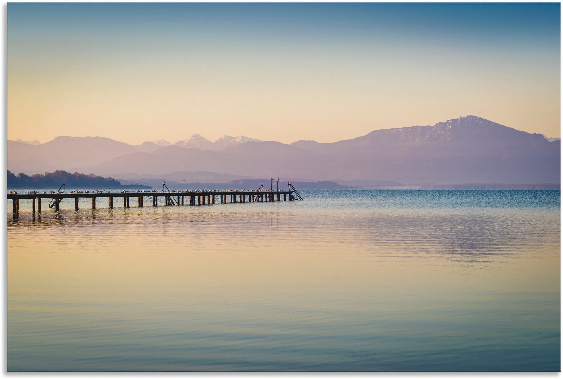 Artland Wandbild "Morgen am Chiemsee", Seebilder, (1 St.), als Alubild, Out günstig online kaufen