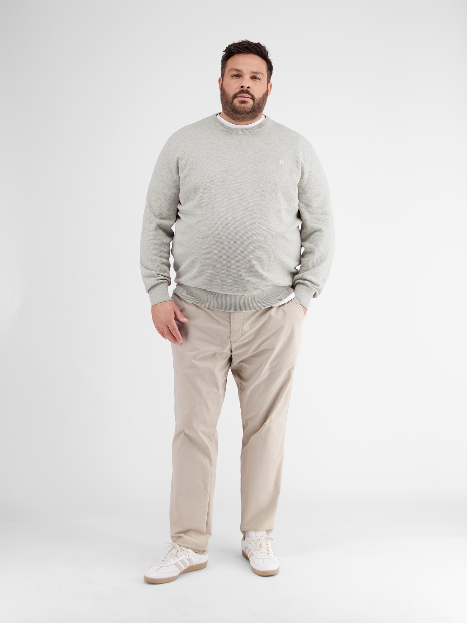 LERROS Strickpullover »LERROS Strickpullover, gerippt«