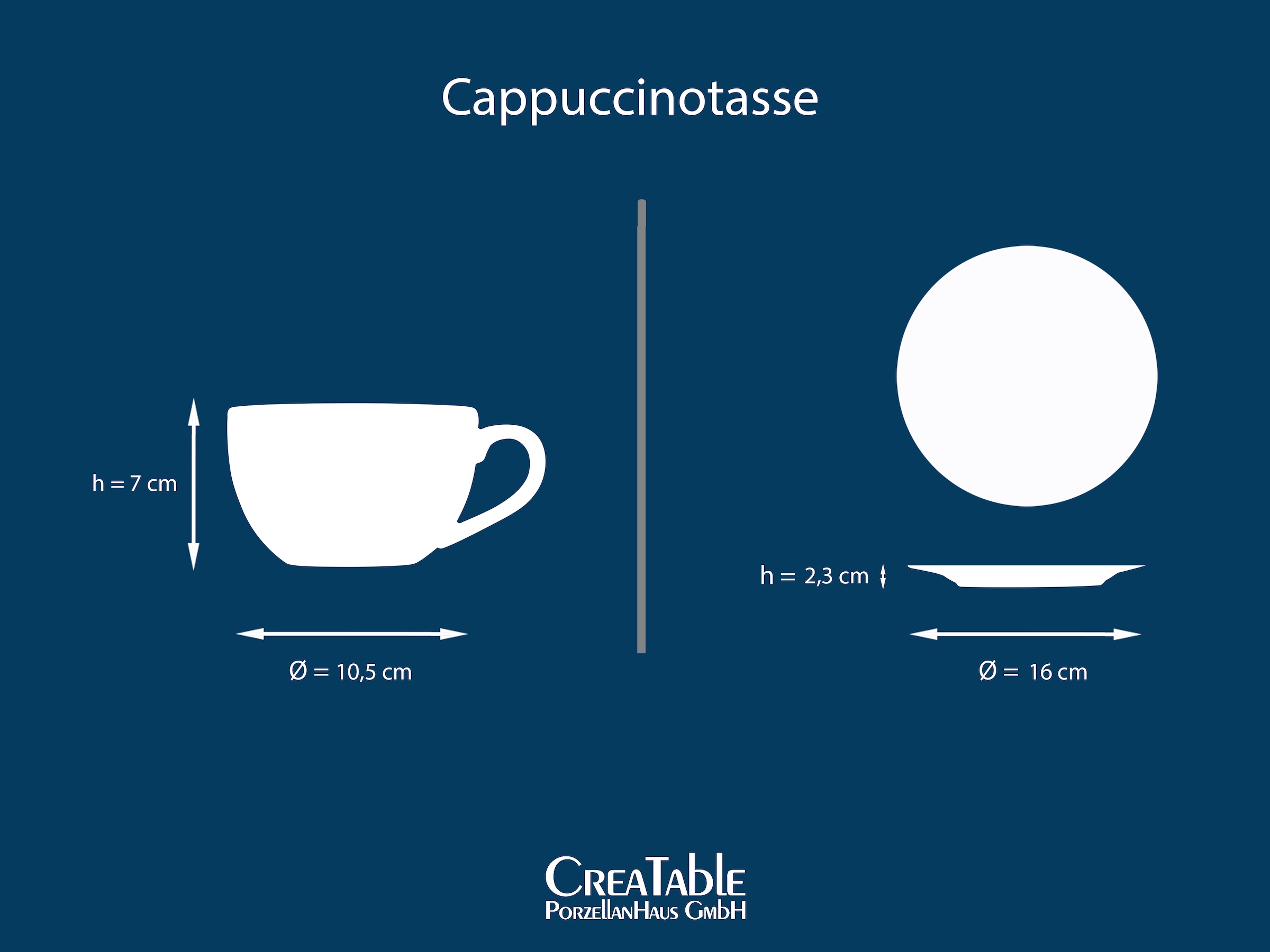 CreaTable Cappuccinotasse »Golden Days Schwarz, Cappuccinoset, 12-tlg.«, (Set, 12 tlg.), Goldfarbene Spezialglasur