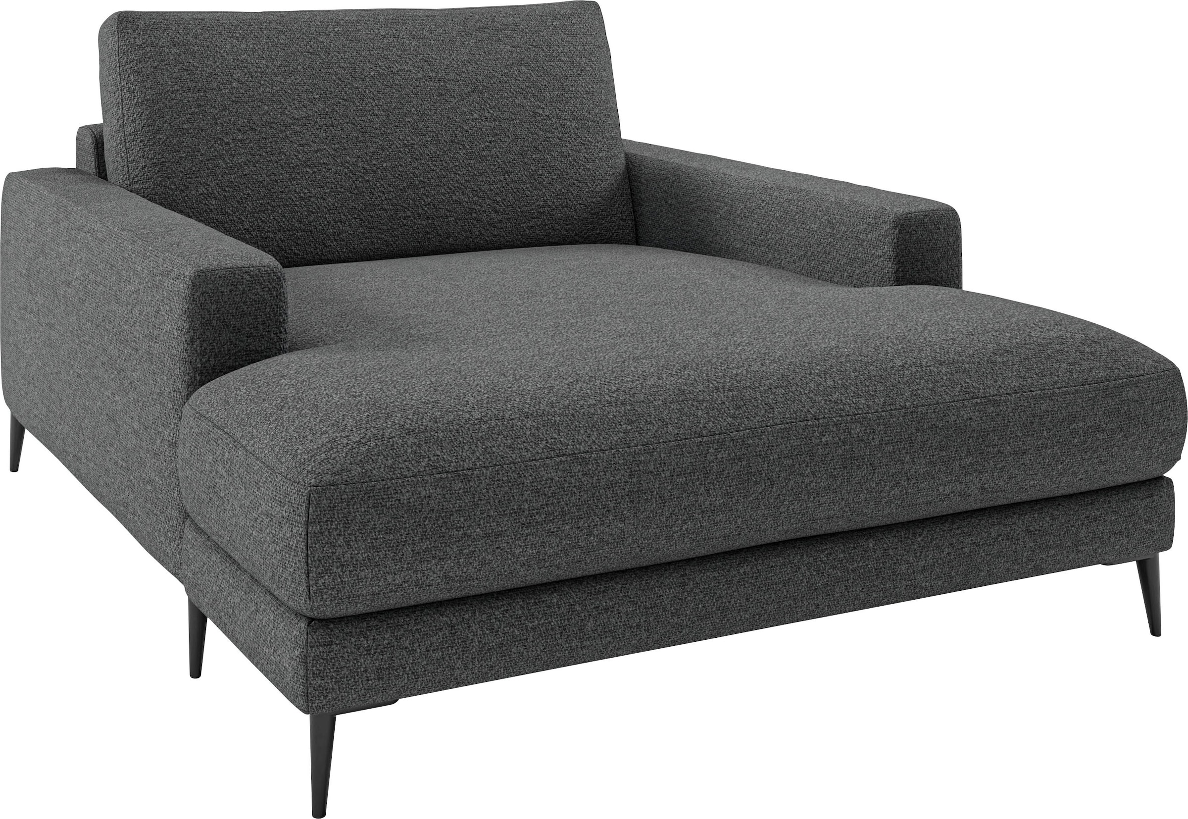 Home affaire Chaiselongue »Downtown Loungemöbel zum Relaxen, B/T/H: 132/170/84 cm« auch in Bouclé, Cord und Easy care - leicht mir Wasser zu reinigen,