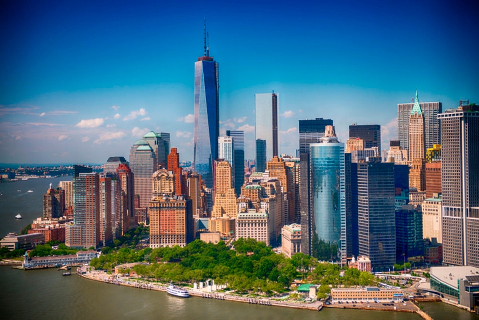 Papermoon Fototapete »Lower Manhattan Skyline« glatt günstig online kaufen