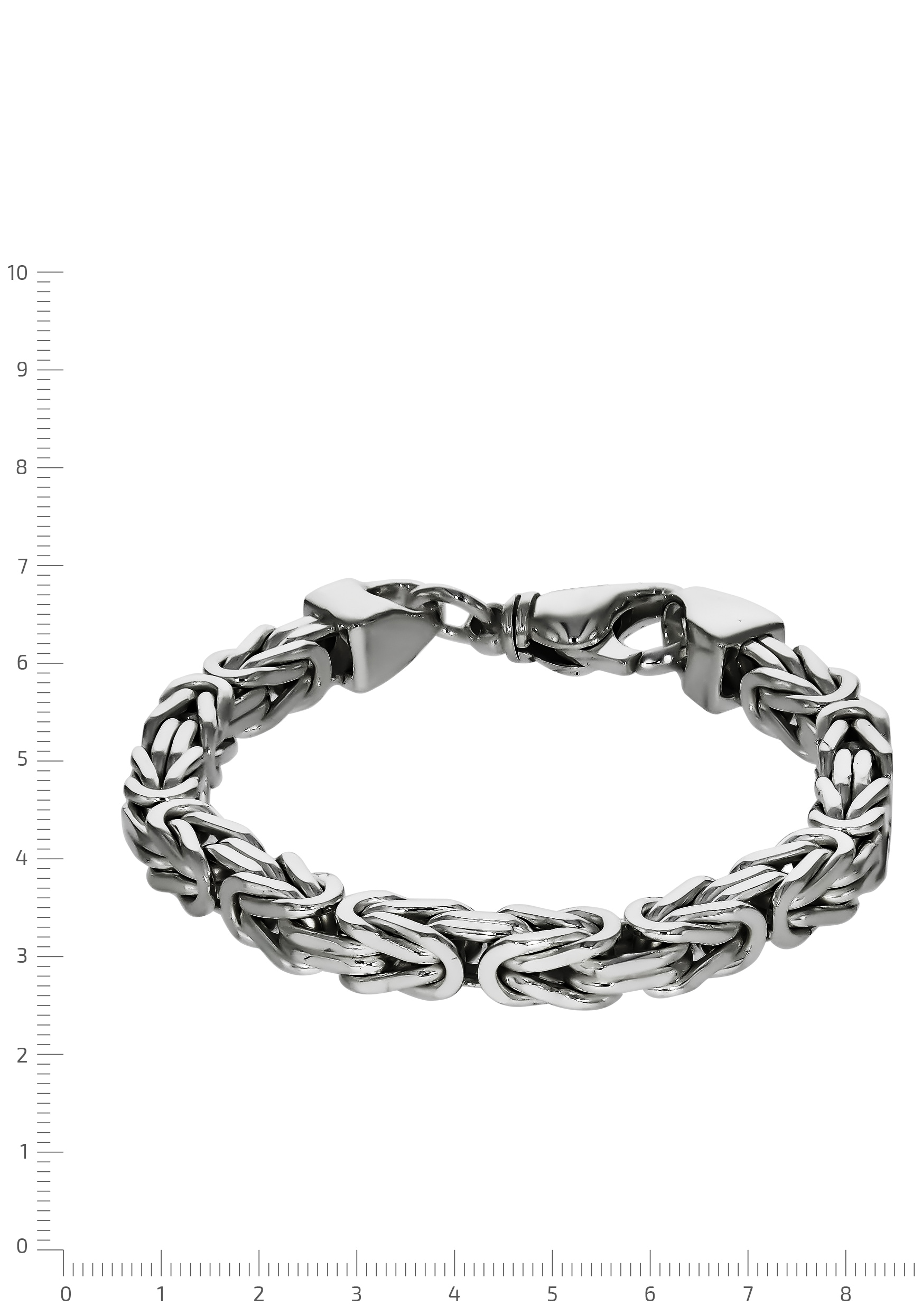 Firetti Silberarmband »in Königskettengliederung 4-kant, 7,0 mm breit«,  Made in Germany