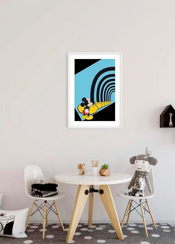 Komar Bild »Mickey Mouse Foot Tunnel«, Disney, (1 St.), Wandbild zur Dekoration im Kinderzimmer - ohne Rahmen