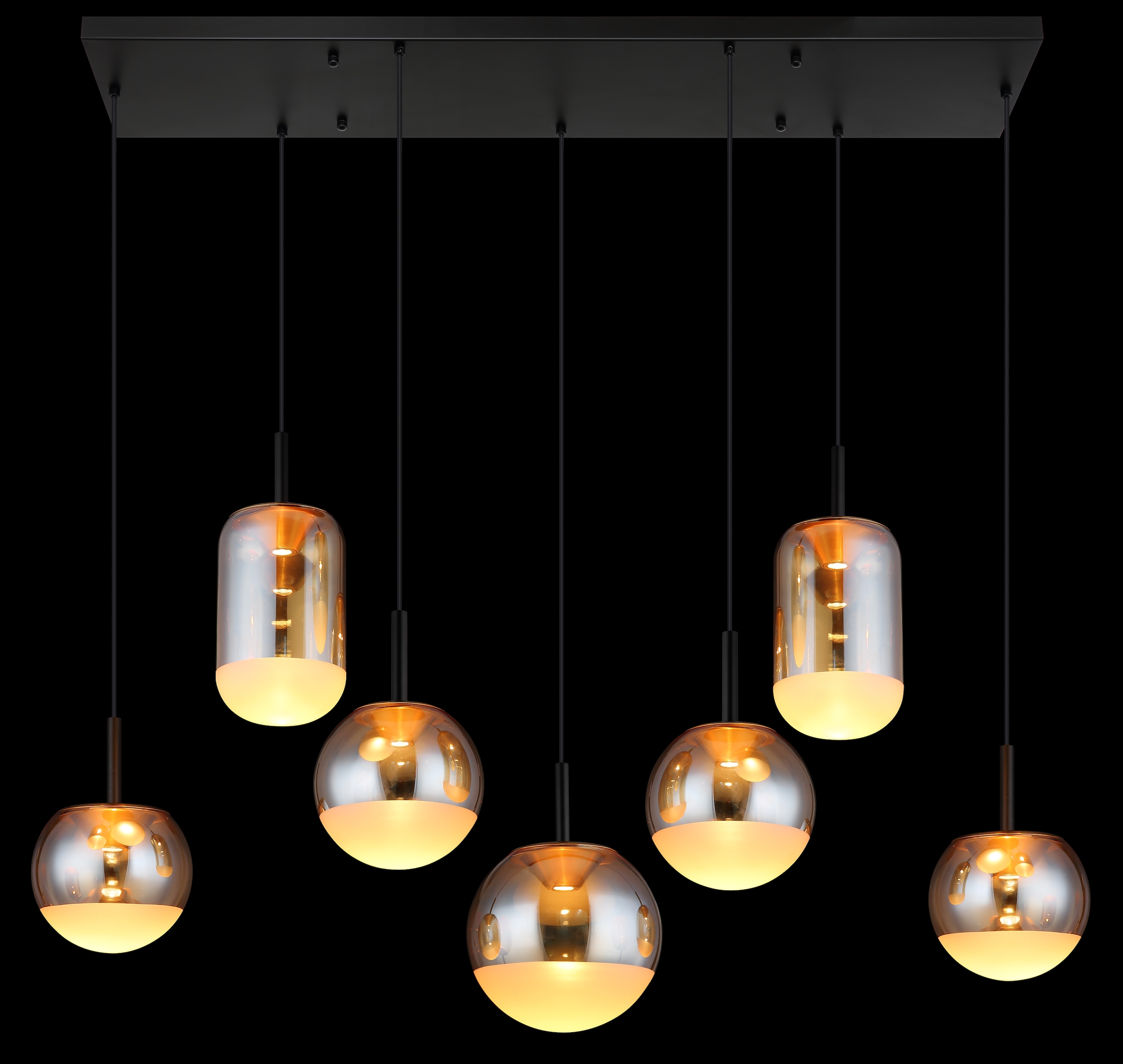 GLOBO LIGHTING Hängeleuchte »SEVERIN« LED-Modul 1 Stk. Warmweiß Hängelampe Esszimmer-Leuchte Esstischleuchte Wohnzimmer
