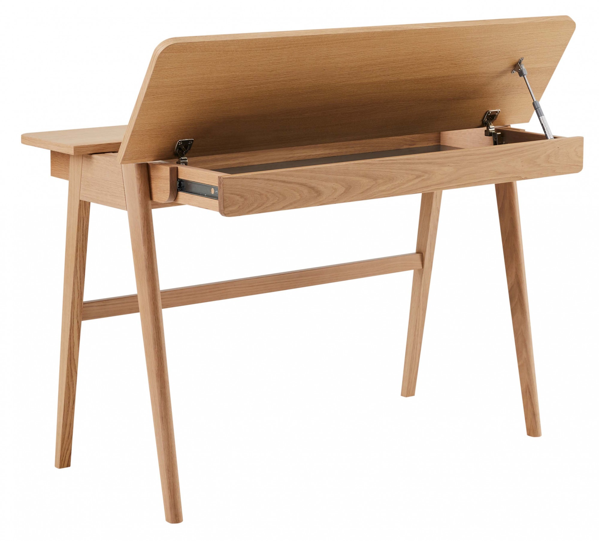 Hammel Furniture Schreibtisch »Findahl by Hammel Home Desk«, (1 St.), 110x55,5/72,5 cm, mit Stauraum und Beine aus Massivholz