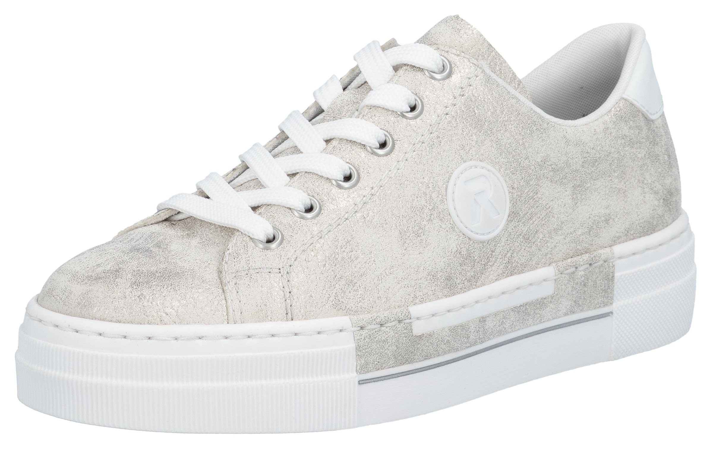 Rieker Sneaker  , Freizeitschuh, Halbschuh, Schnürschuh mit Plateausohle