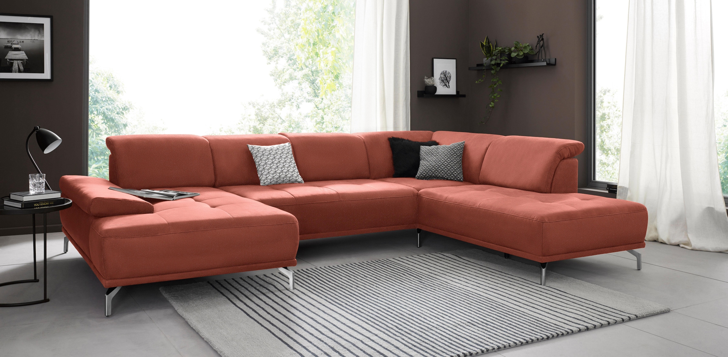 Home affaire Wohnlandschaft »Caluna« Inkl.Sitztiefenverstellung, wahlweise günstig online kaufen