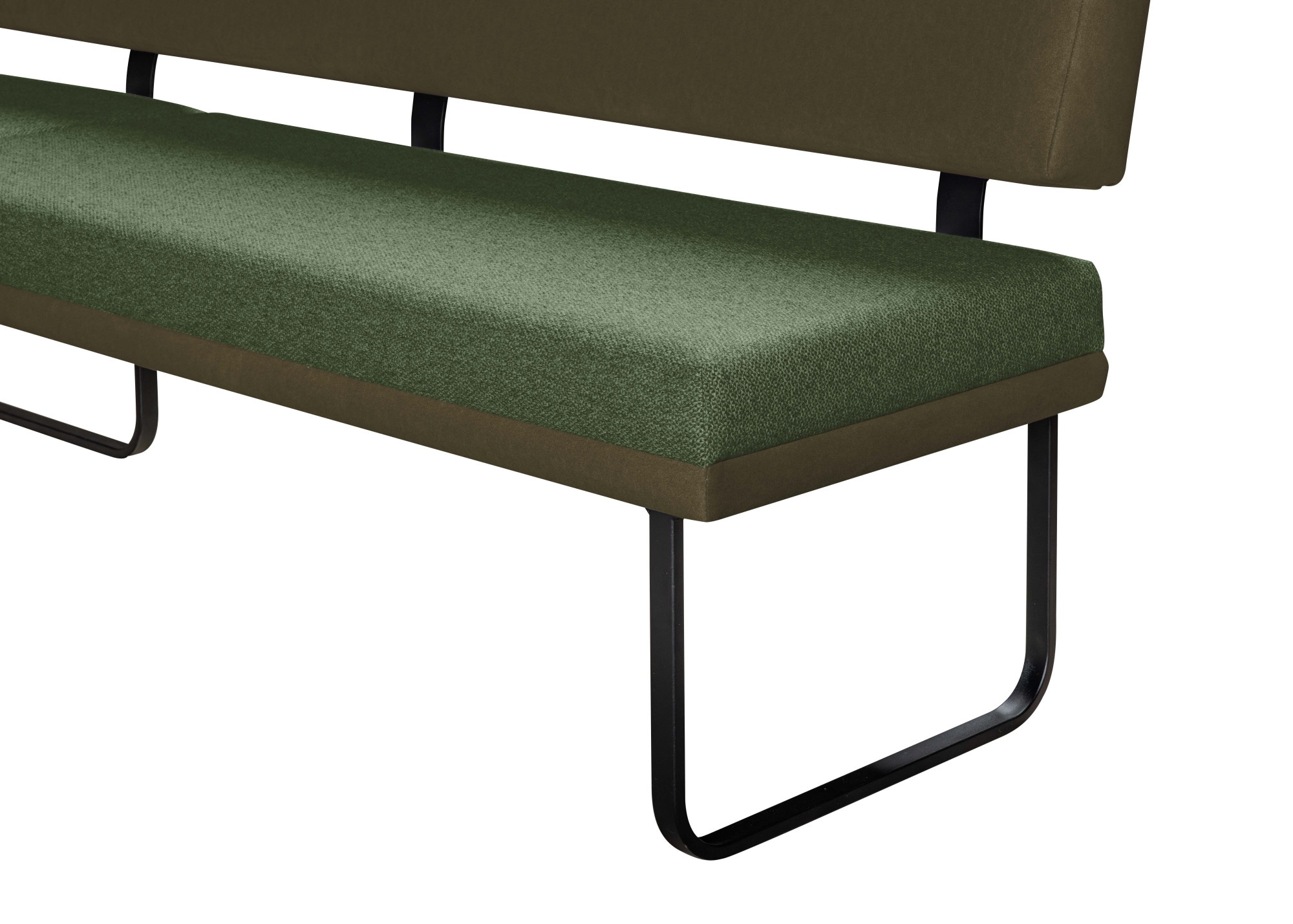 OTTO home Eckbankgruppe »Gabi Essecke, Sitzgruppe, Eckbankgruppe, Küchenbankgruppe« Set, 4tlg, 4 tlg. tlg. Gestell aus matt-schwarzem Flachmetall, stabil, 2-Stoff-Design