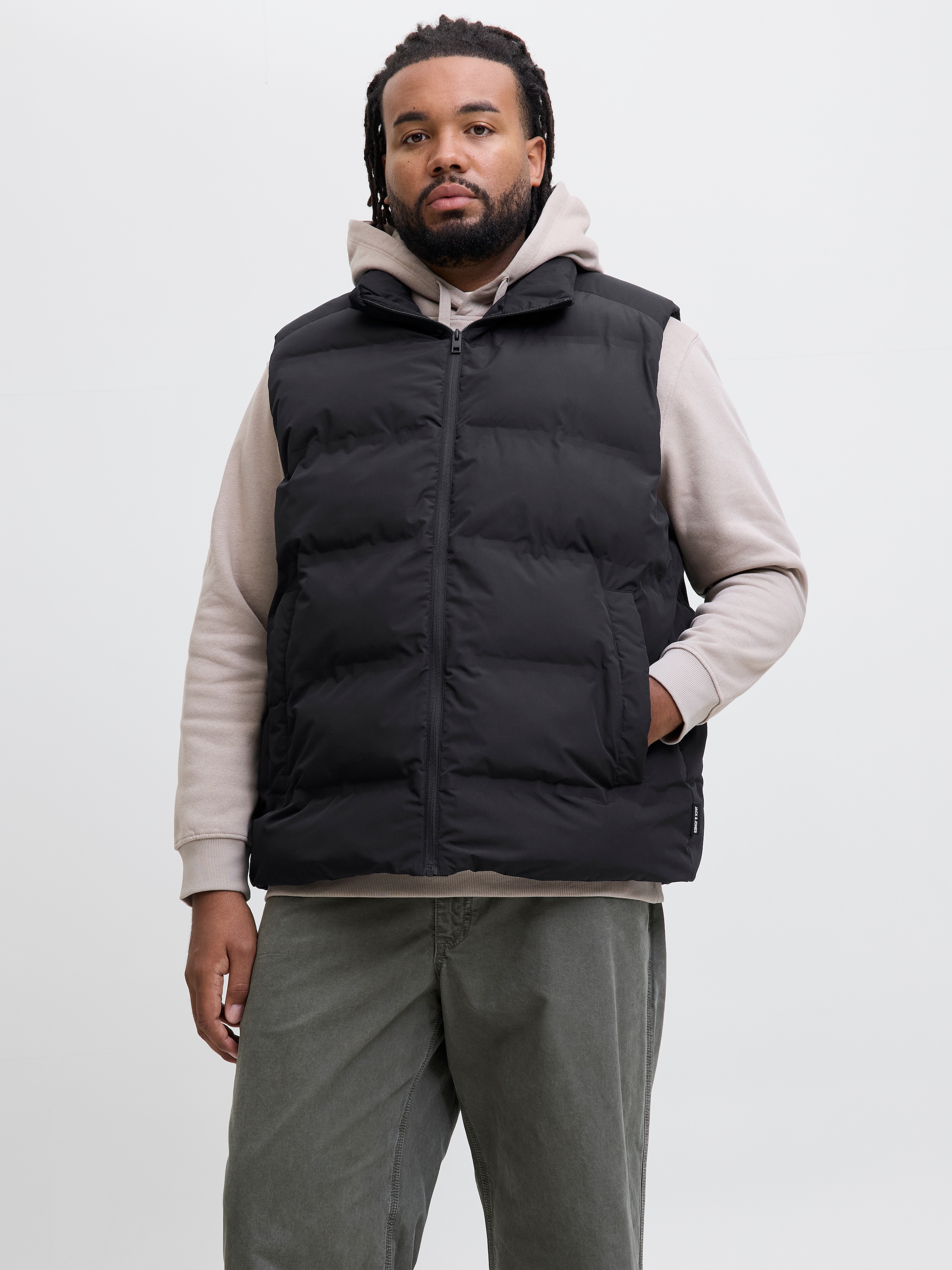 JACK & JONES PLUSSIZE Steppweste »JJESOHO BODYWARMER COLLAR SN PLS« Black 5XL 5XL Praktische Weste von Jack & Jones Plus Size