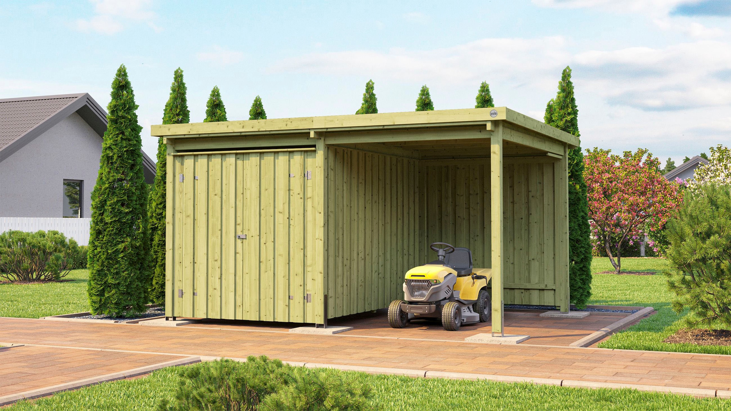 weka Gerätehaus »Lagerhaus 607 Variante 1, kdi, 20 mm«