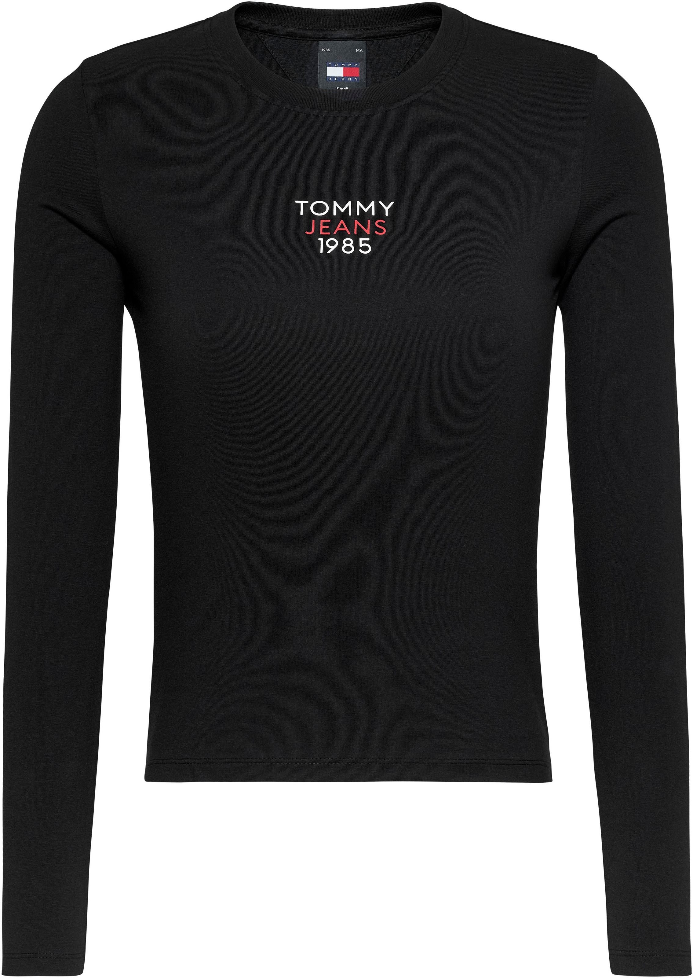 Tommy Jeans Langarmshirt »Slim Fit kaufen Logoschriftzug Shirt«, Longsleeve Essential mit Logo