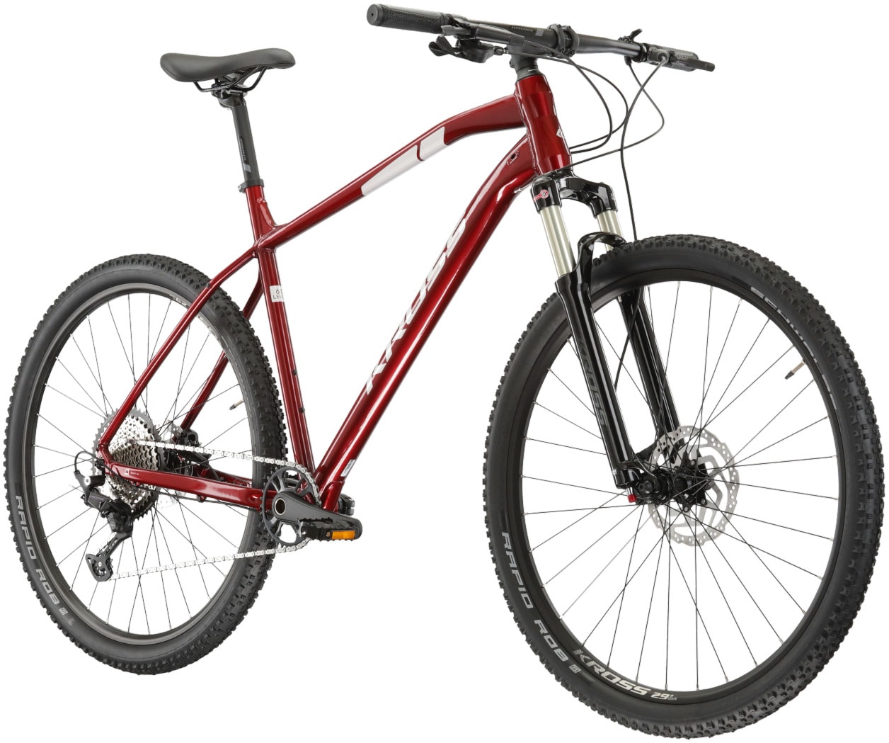 Kross Mountainbike »KROSS MTB Hardtail Level 6.0 29" rot 12 Gänge«, 12 Gang, Shimano, DEORE M6100 Schaltwerk, Kettenschaltung