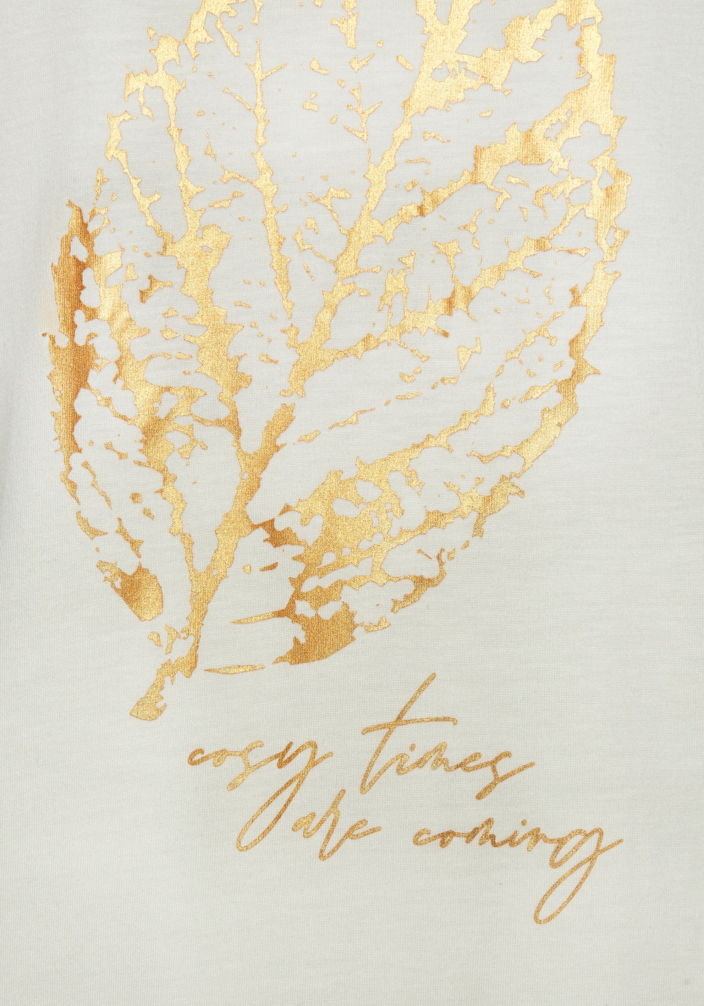 LASCANA Pyjamaoberteil 1-teilig,  mit Folienprint